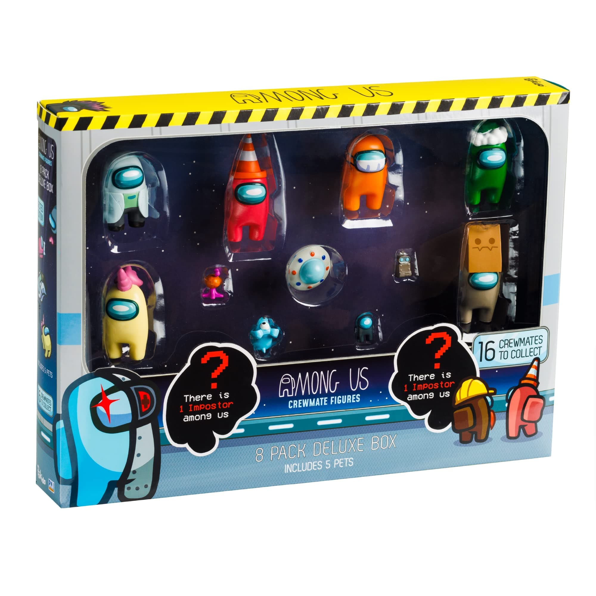 P.M.I. Among Us Action Figures Series 3 - Pack of 8 Collectible Figurines - Official Among Us Toys for Boys & Girls - Collect All Crewmates from The Among Us Video Game - Imposter (Style A)