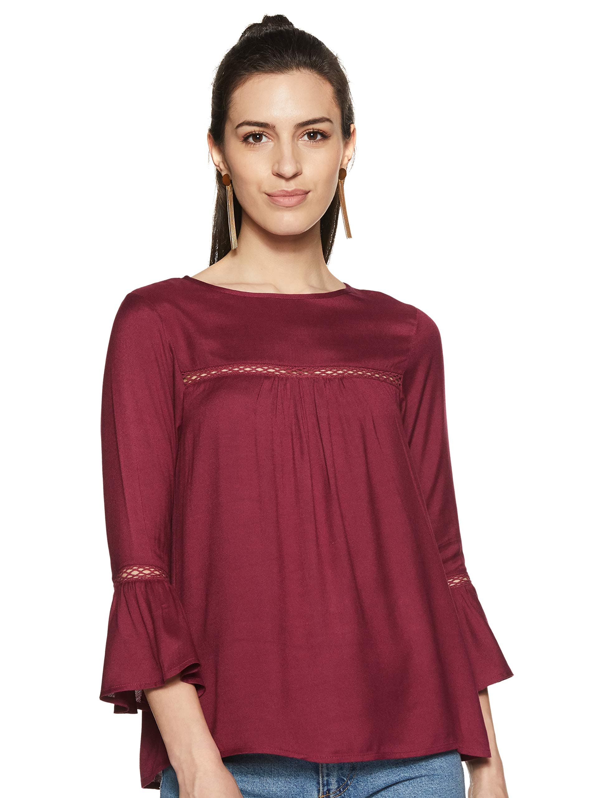 THE VANCAWomen's Plain Regular Fit Shirt