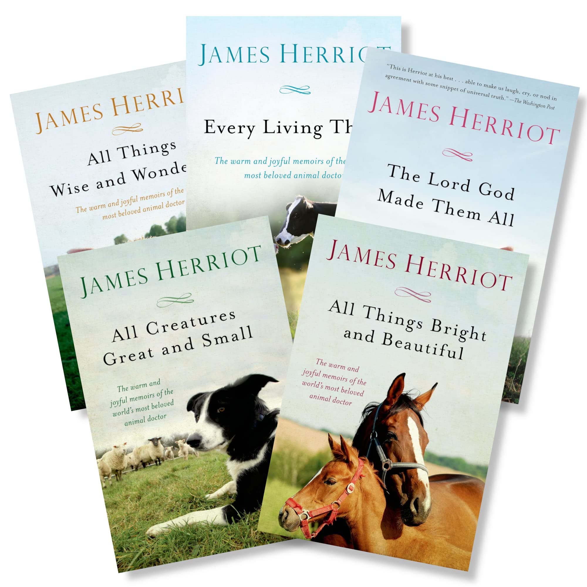 James Herriot's 5 Book Set: All Creatures Great and Small / All Things Bright and Beautiful / All Th