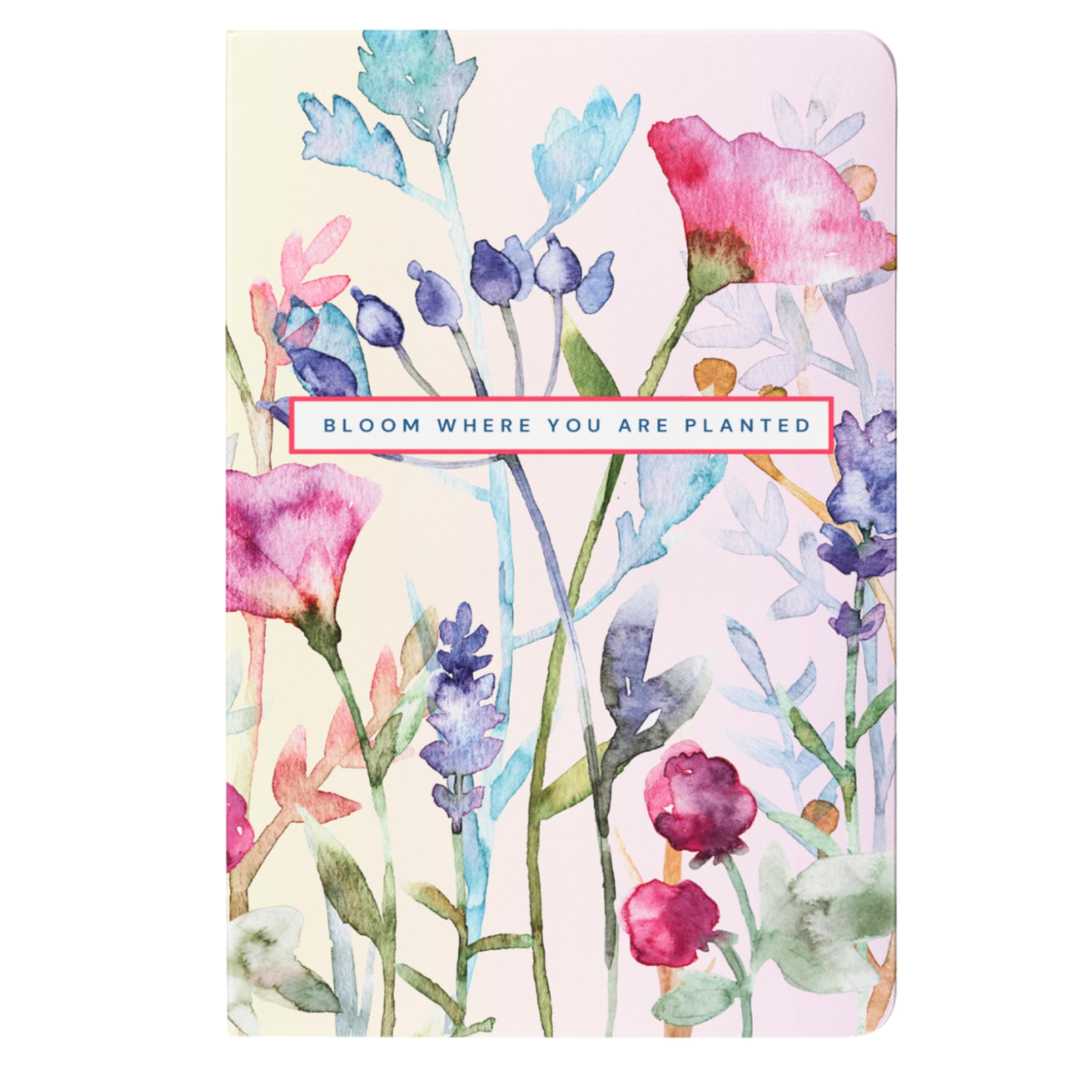 LAURET BLANC A5 Dot Grid Notebook- 160 Pages, 90 GSM Natural Shade, Paperback (Bloom Where You Are Planted)