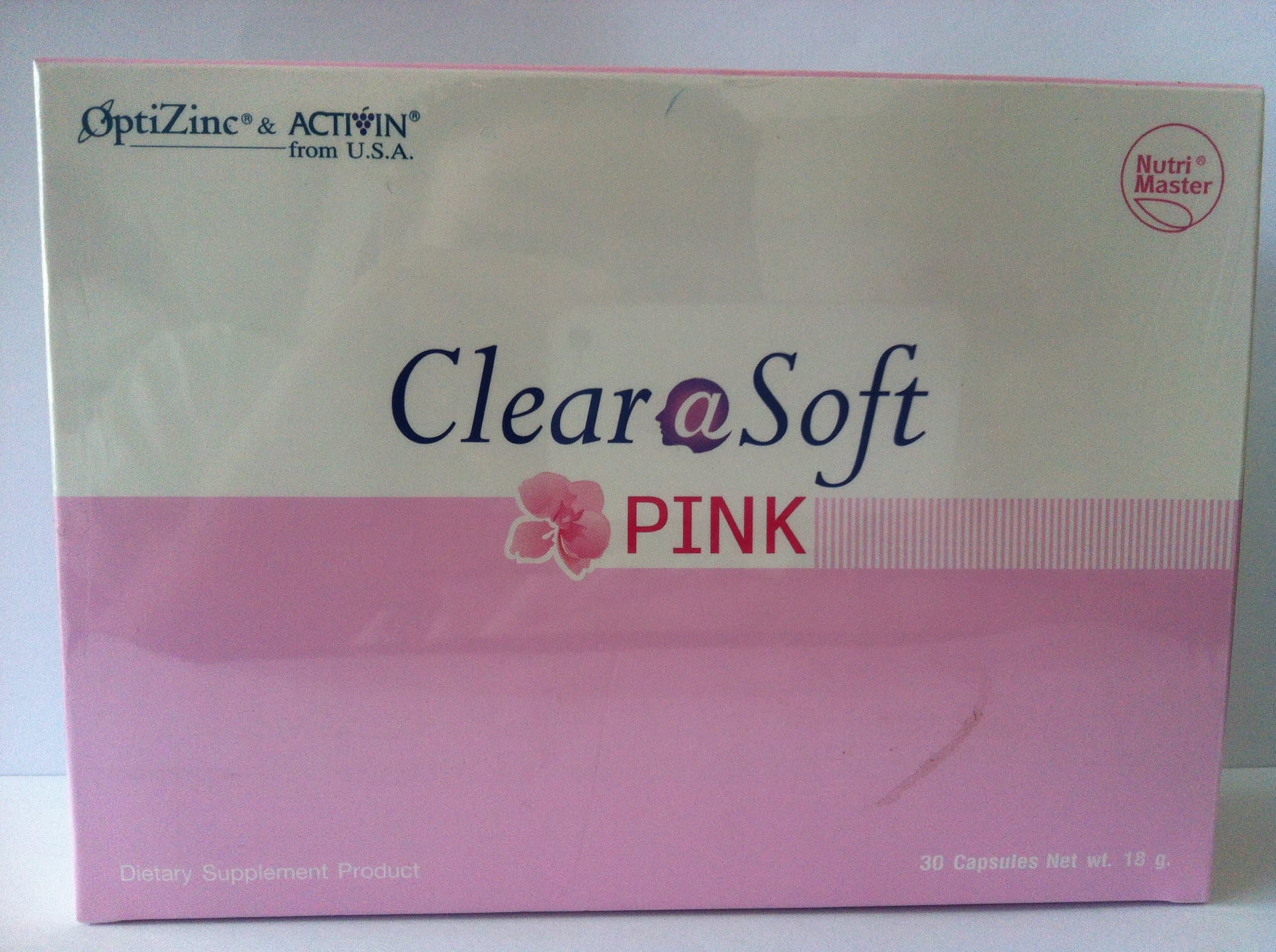 3 Pack Clear Soft Pink Dietary Supplement 30 Tablets Helps to Dry Pimples Fast Improve Skin Clarity