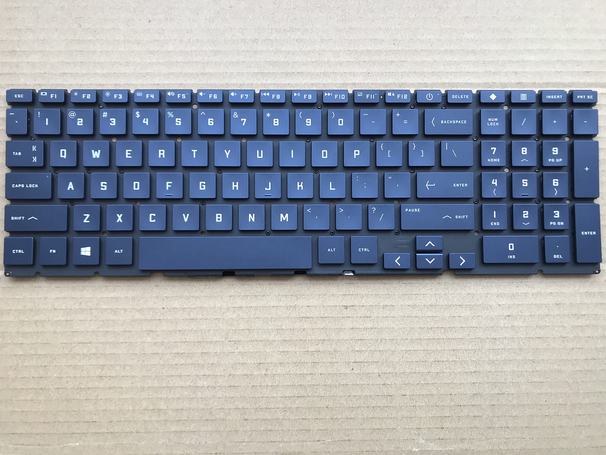 Original New for HP Victus 16 16-D 16-E 16-d0000 16-e0000 16-d1000 16-e1000 Laptop US Backlit Laptop Dark Blue Keyboard (Blue)