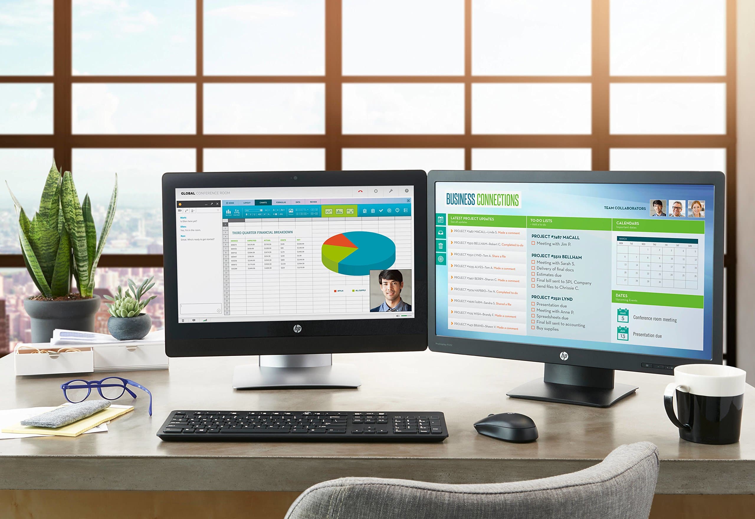 HP Z3Q63AA Wireless Keyboard and Mouse Combo - Black