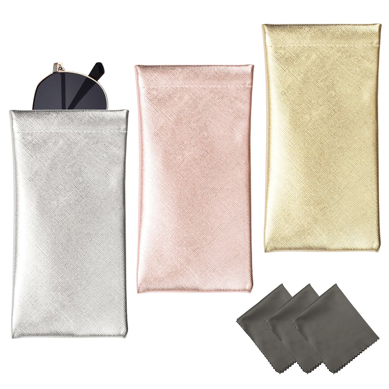 3 PACK Eyeglasses Pouches