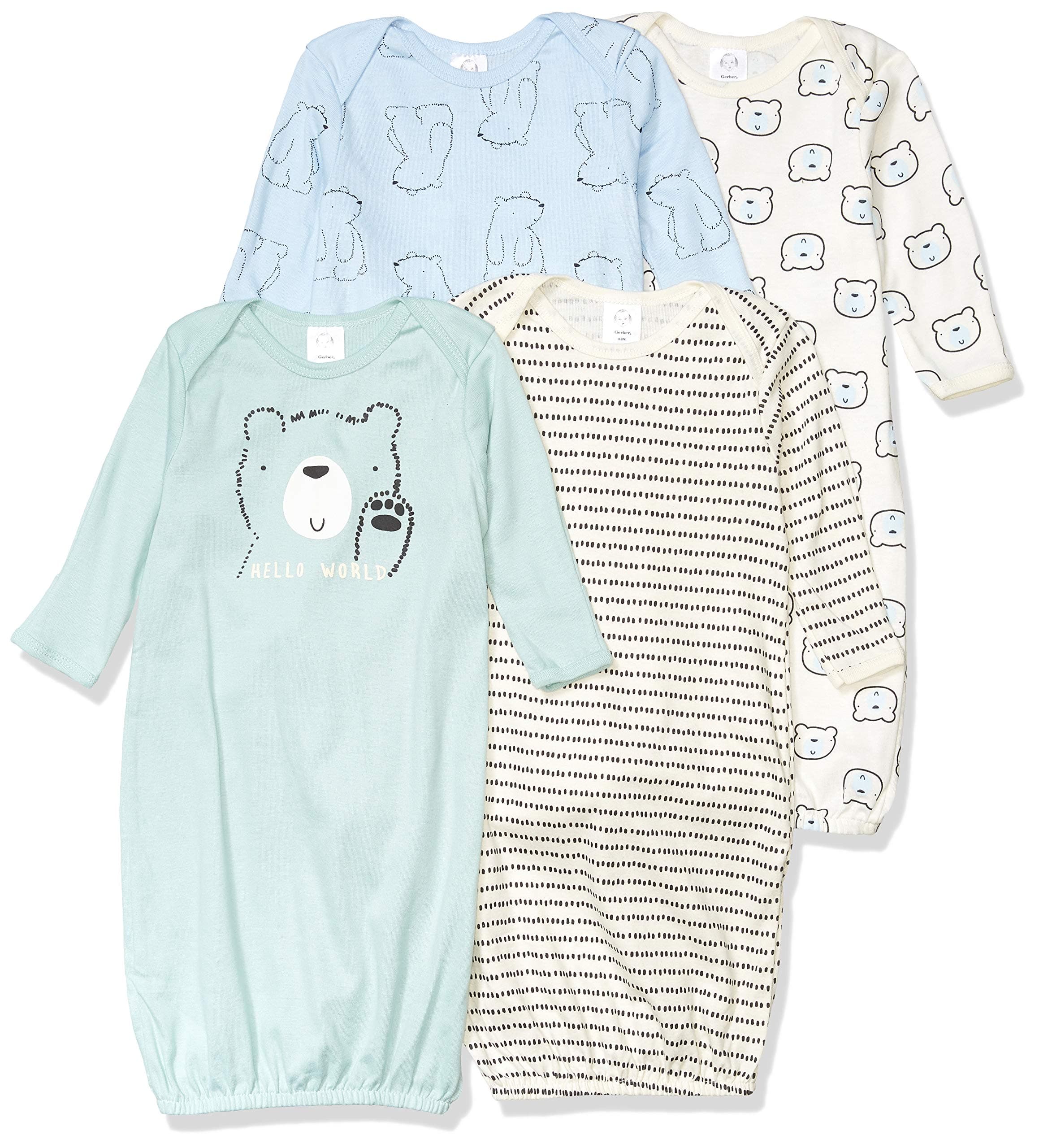 Baby-Boys 4-pack Sleeper Gown