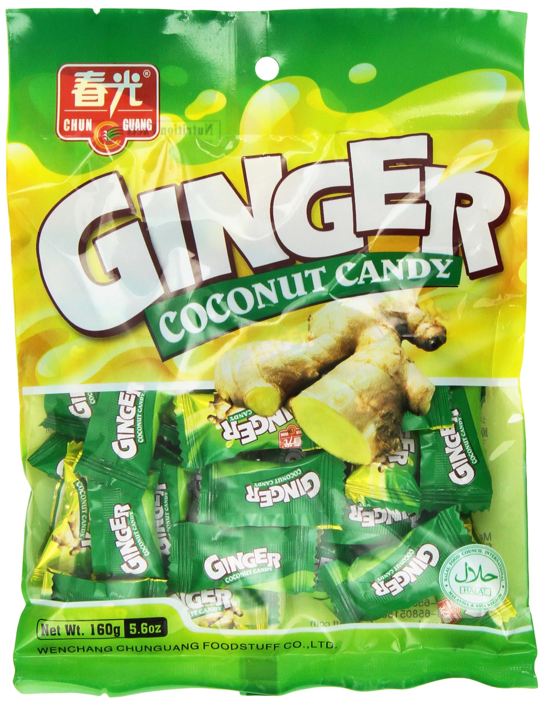 Chun Guang Ginger Coconut Candy, 5.6 Ounce