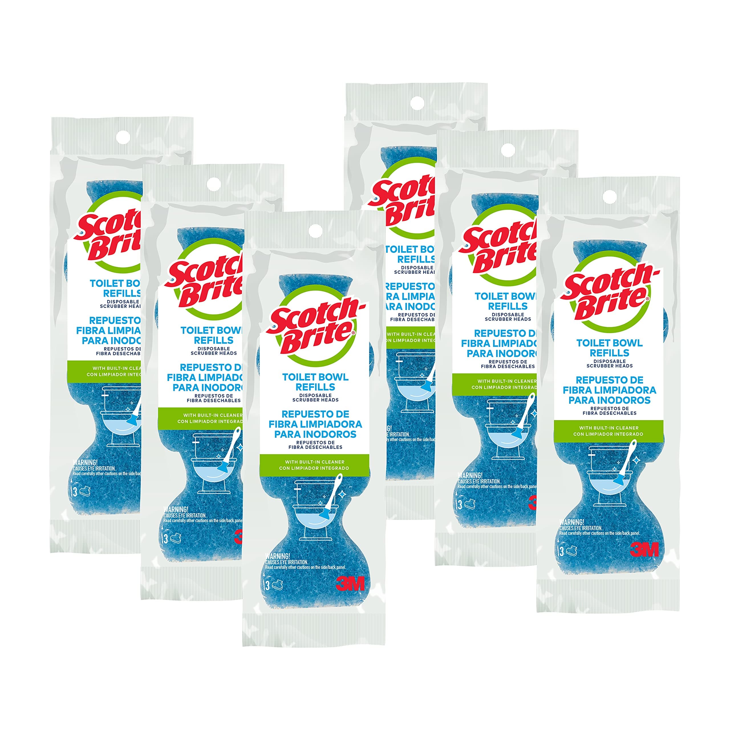 Scotch-BriteBasic Disposable Toilet Bowl Scrubber, 18 Refills