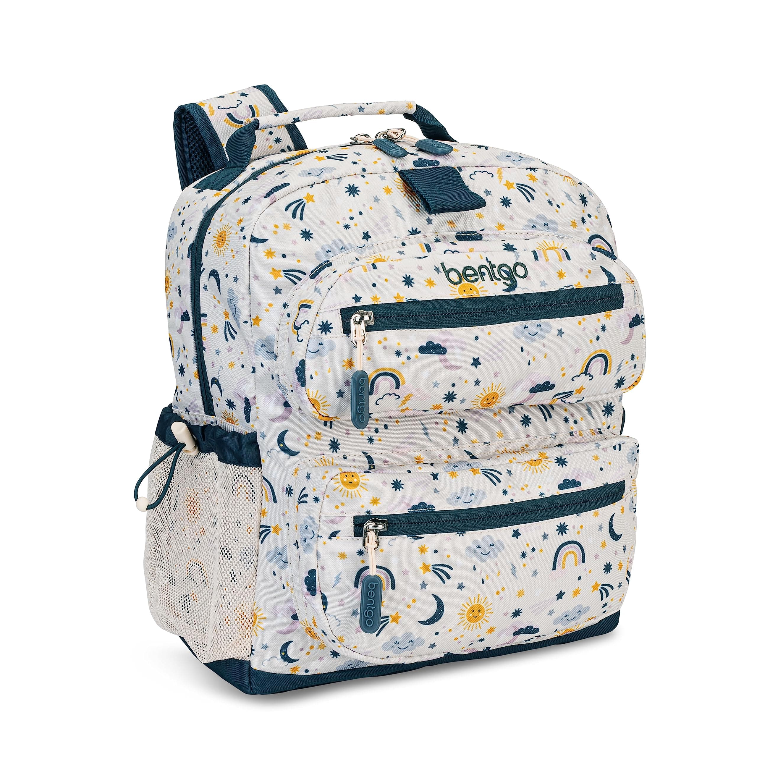 Kids Backpack - Lightweight 14” Backpack in Fun Prints for School, Travel, & Daycare, Ideal for Ages 4+, Roomy Interior, Durable & Water-Resistant Fabric, & Loop for Lunch Bag (Friendly Skies)