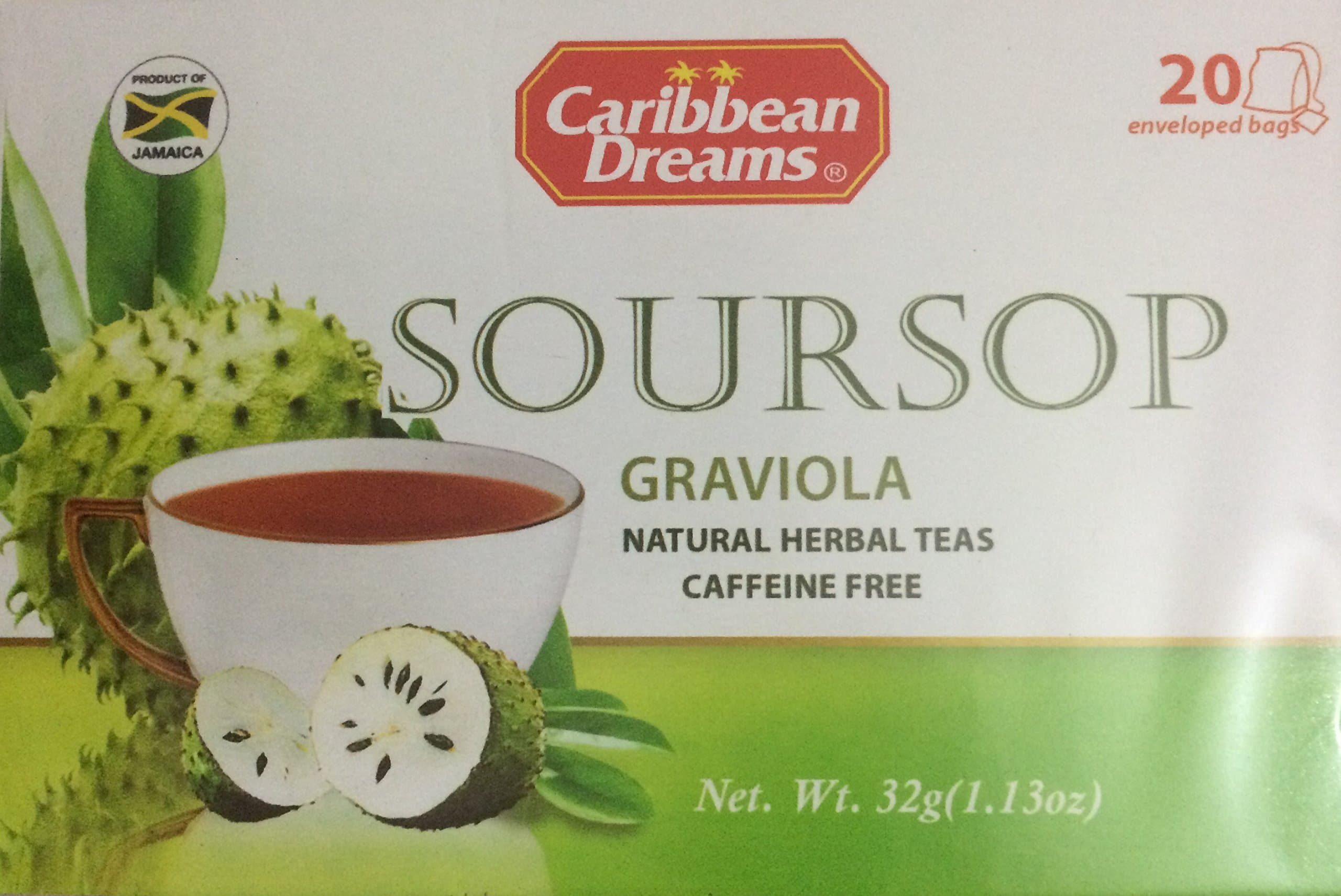 Caribbean Dreams Soursop ( Graviola) Tea