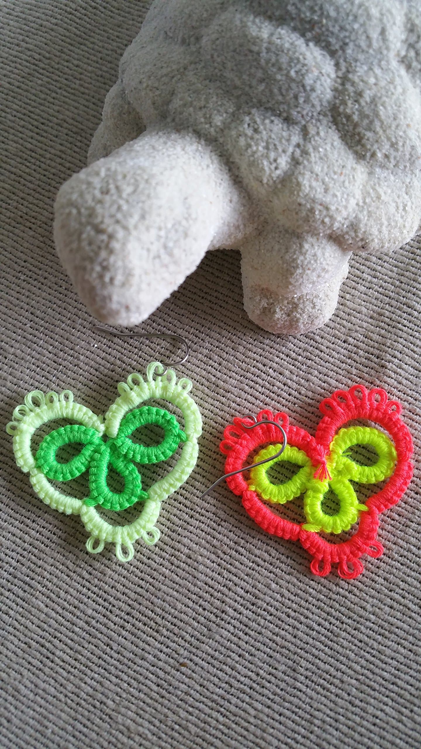 Neon color"Impress my Heart" Dangle Earrings