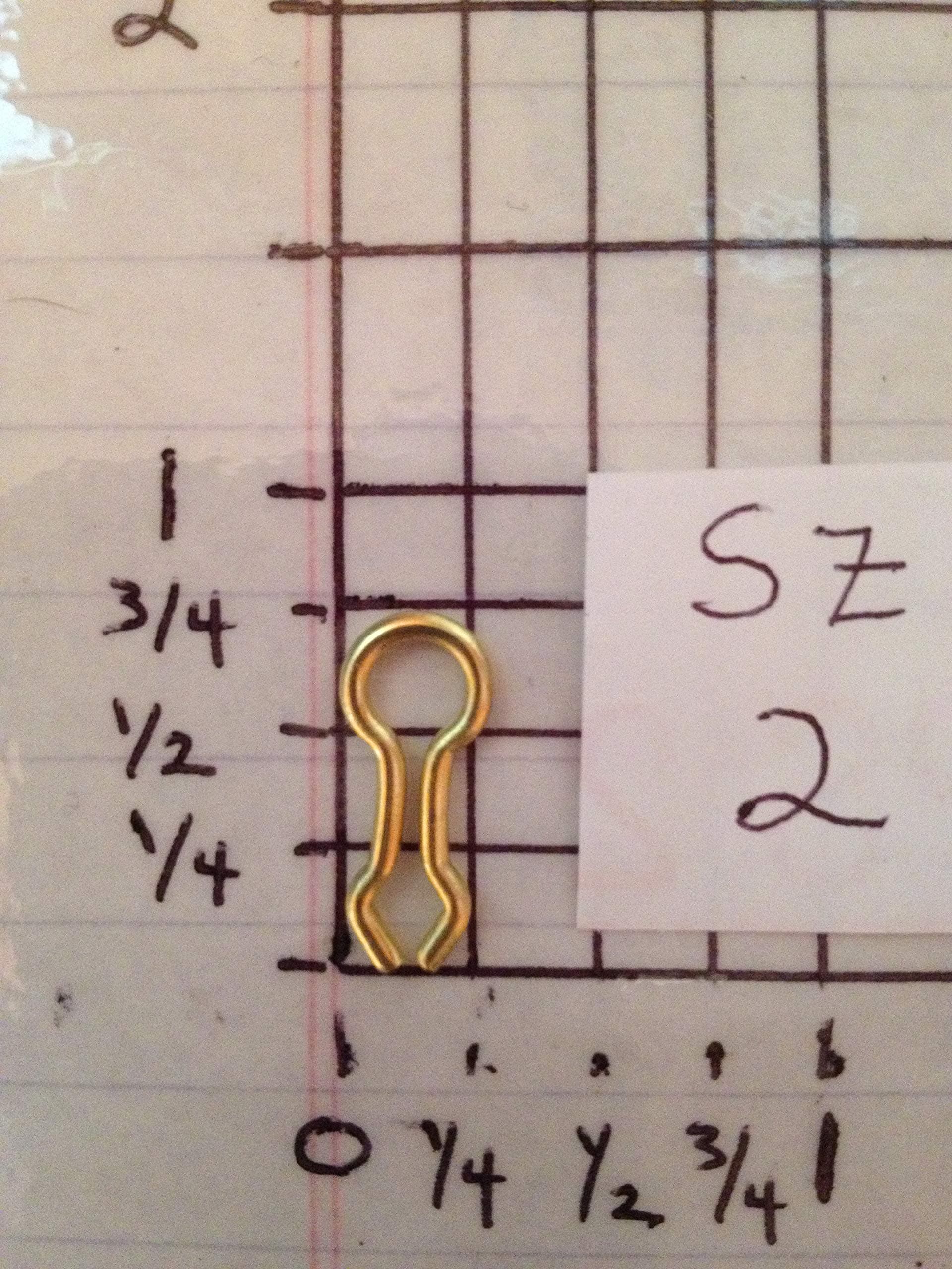 S & J's TACKLE BOX BRASS SINKER WIRE EYE FOR THE DO-IT MOLDS 100 PER PACK