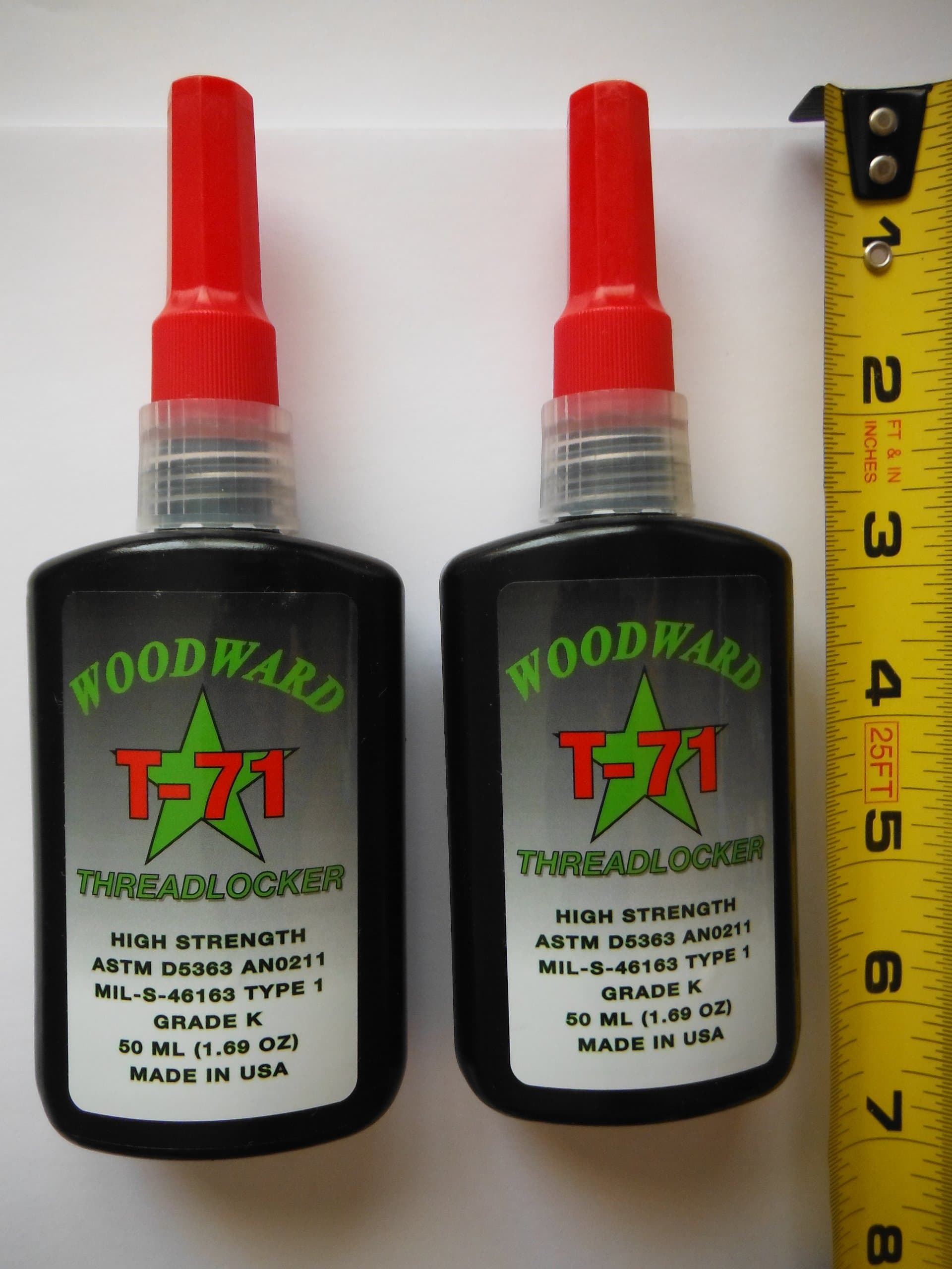 WRProducts 2 Pk Threadlocker Red Adhesive 50 Ml 1.69oz Ea.