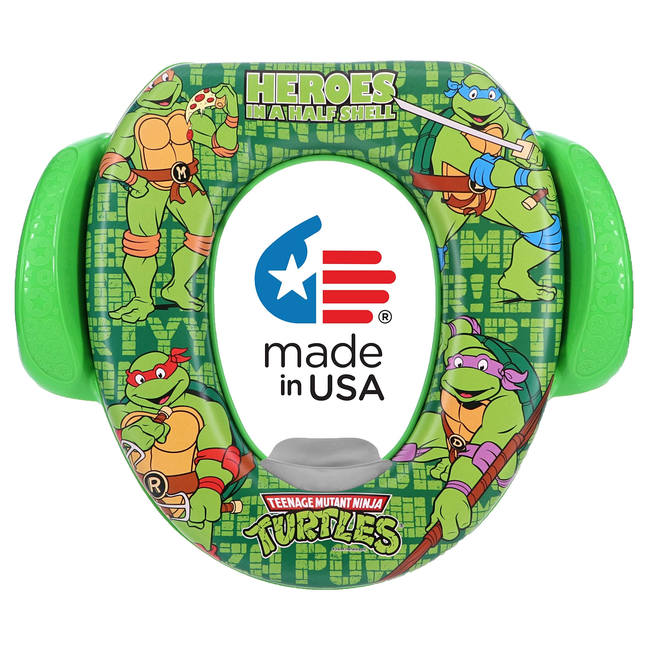 TMNT "Half Shell" Soft Potty Seat and Potty Training Seat - Soft Cushion, Baby Potty Training, Safe, Easy to Clean