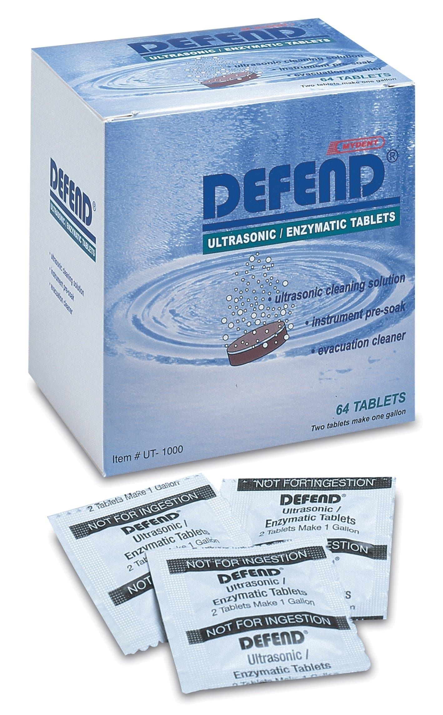 UT1000 Defend Ultrasonic Cleaning Tabs 64/Bx