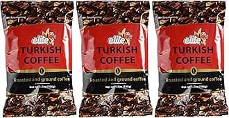 Elite Turkish Coffee Roasted and Ground 3.5 Ounce (3 Pack)