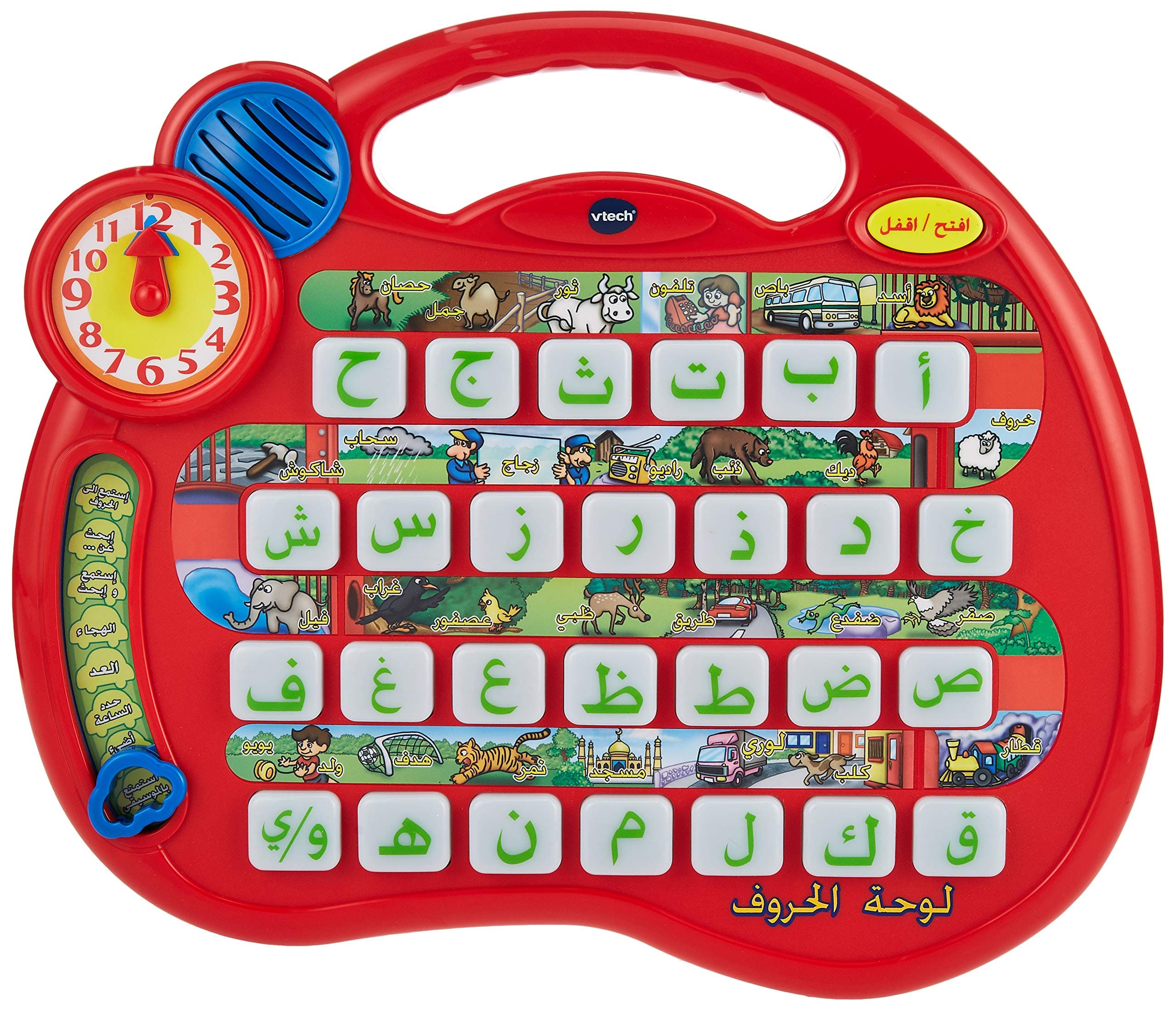 VTech - Arabic Alphabet Apple | Electronic Interactive Alphabets Toy | 8 Toddler Activities % Progressive Learning | 29 Artificial Lights to improve Verbal & Visual Discovery.