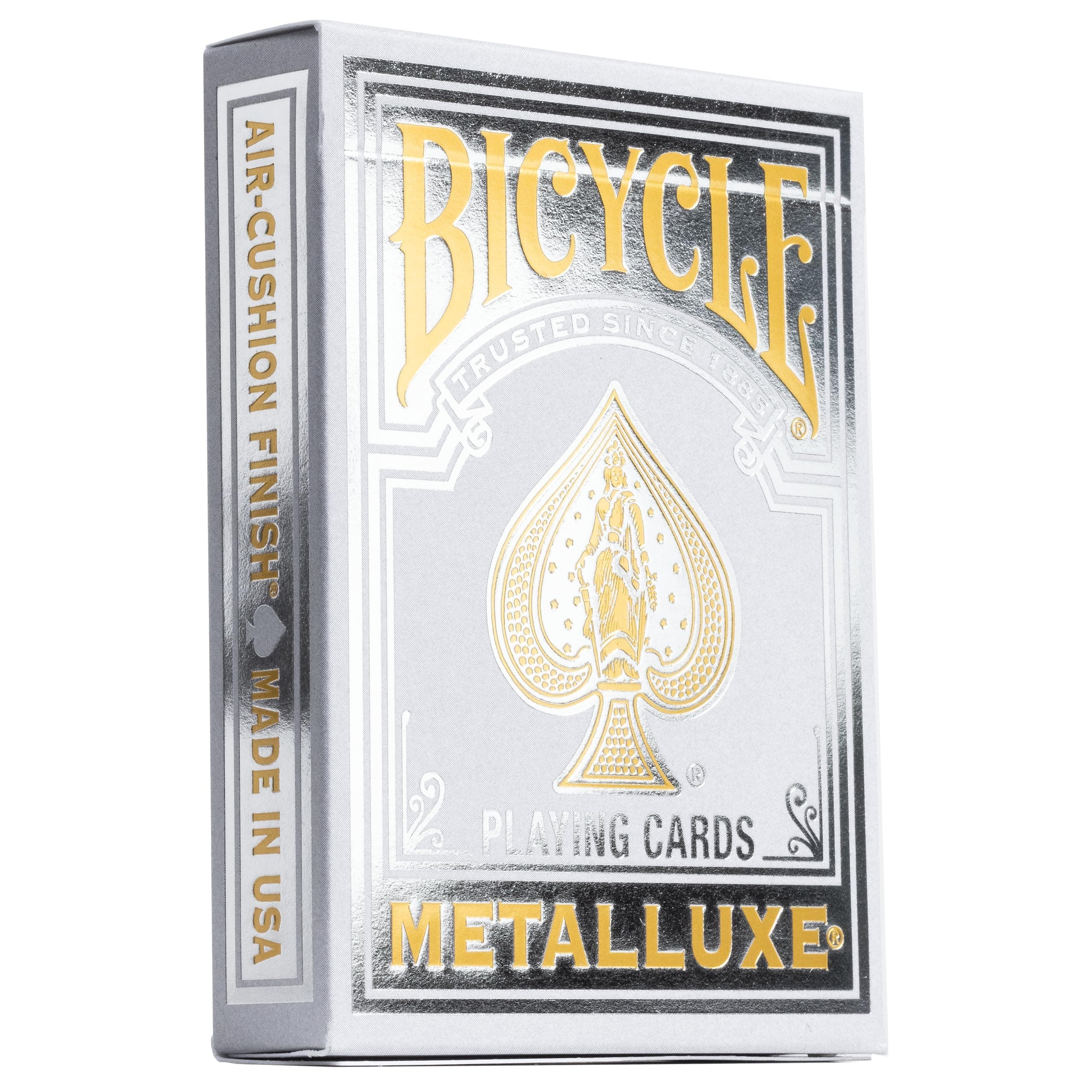 Bicycle Playing Cards: - Metalluxe Silver