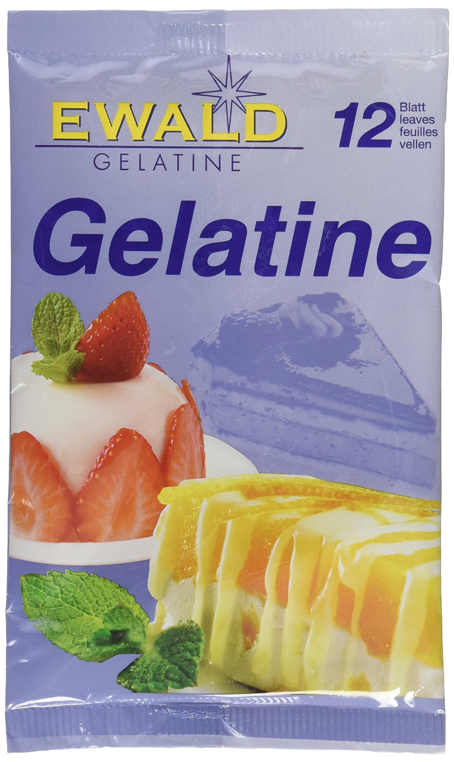 Sheet/Leaf Gelatin - 12 units envelope pack