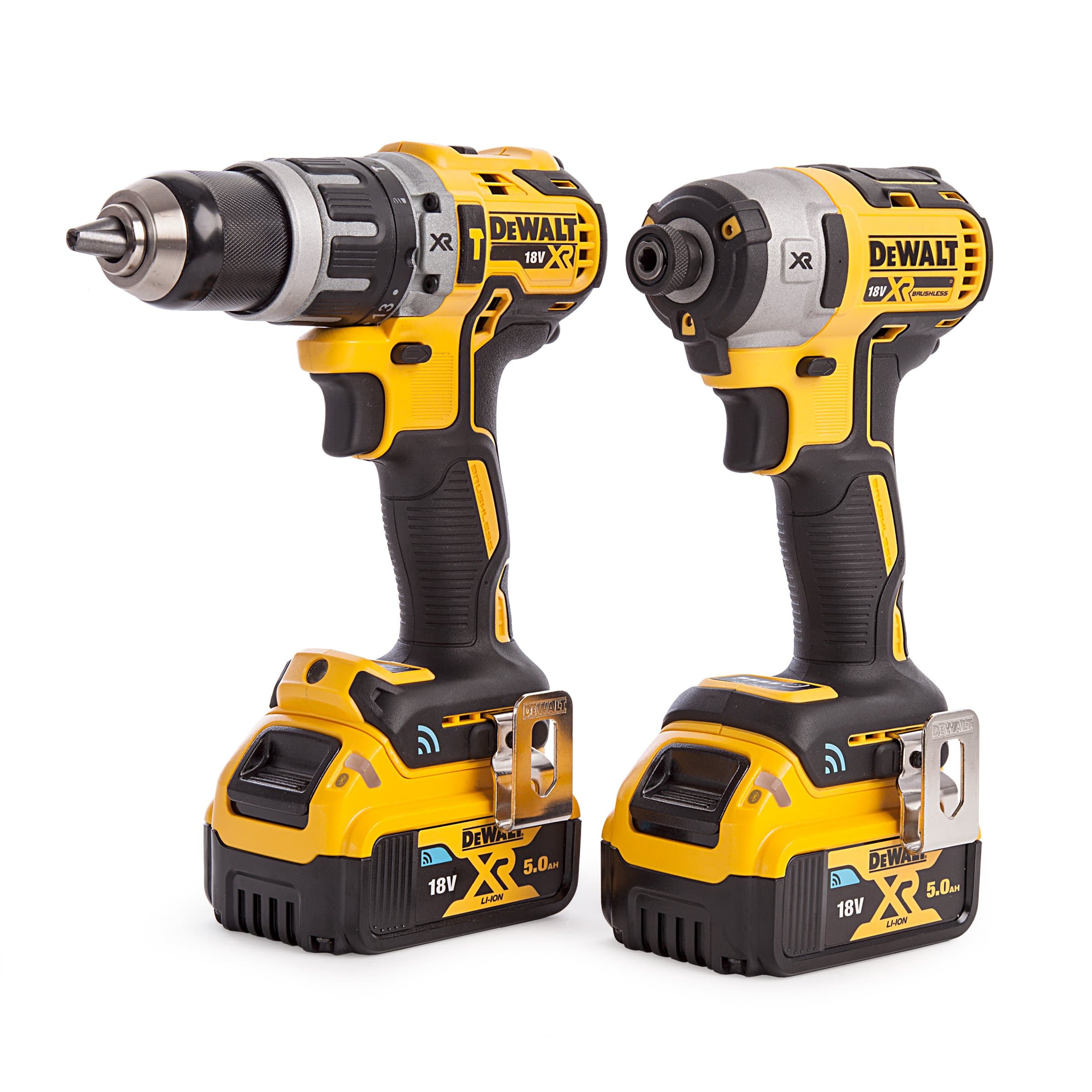 Dewalt DCK2500P2B XR Tool Connect Brushless Hammer Drill Driver, 18 V, Multi-Colour