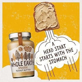Whole Earth Smooth Peanut Butter 454 g (order 6 for trade outer)