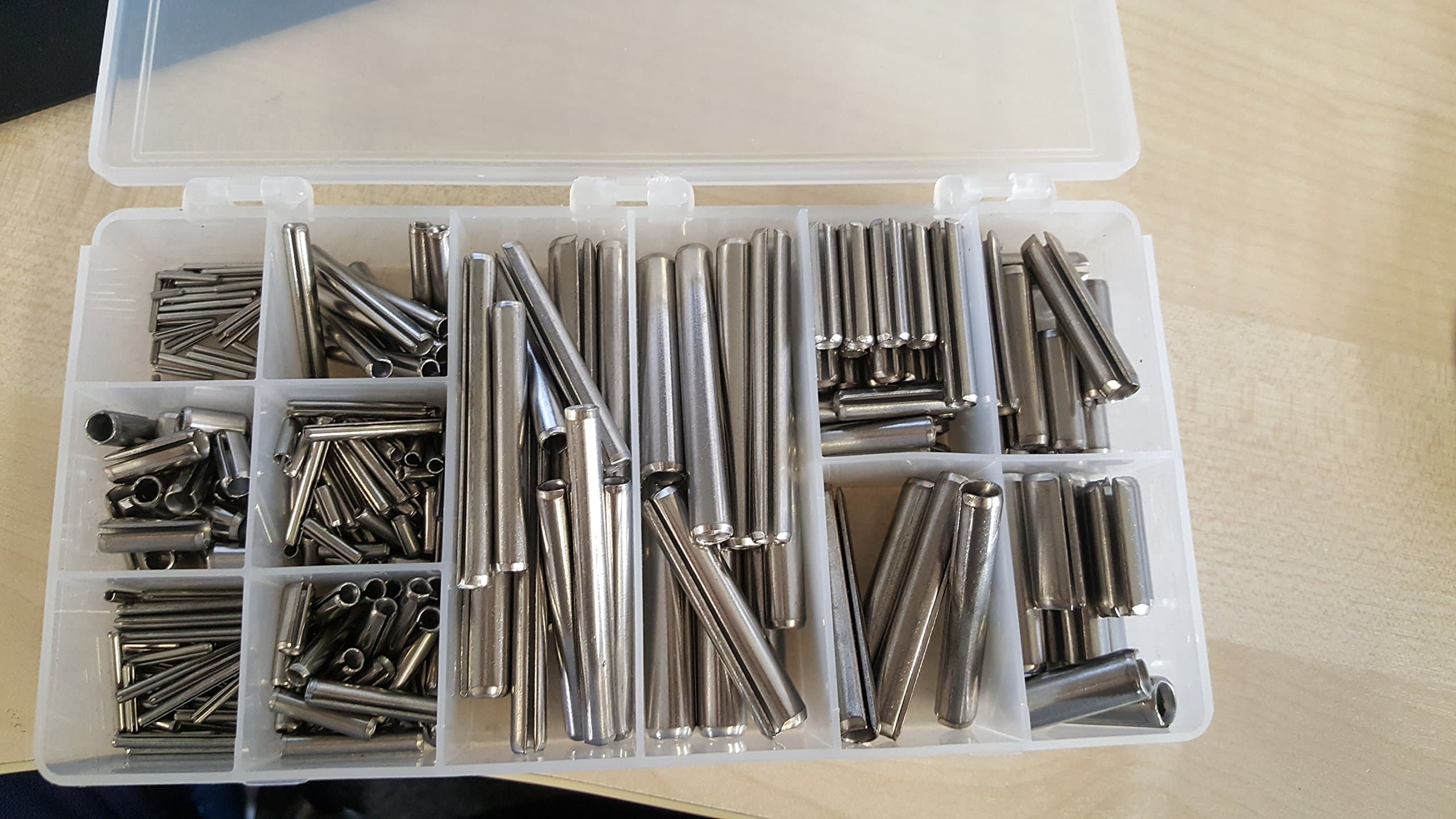 Mcmaster-Carr 93730A500 18-8 SS Slotted Spring Pin Assortment