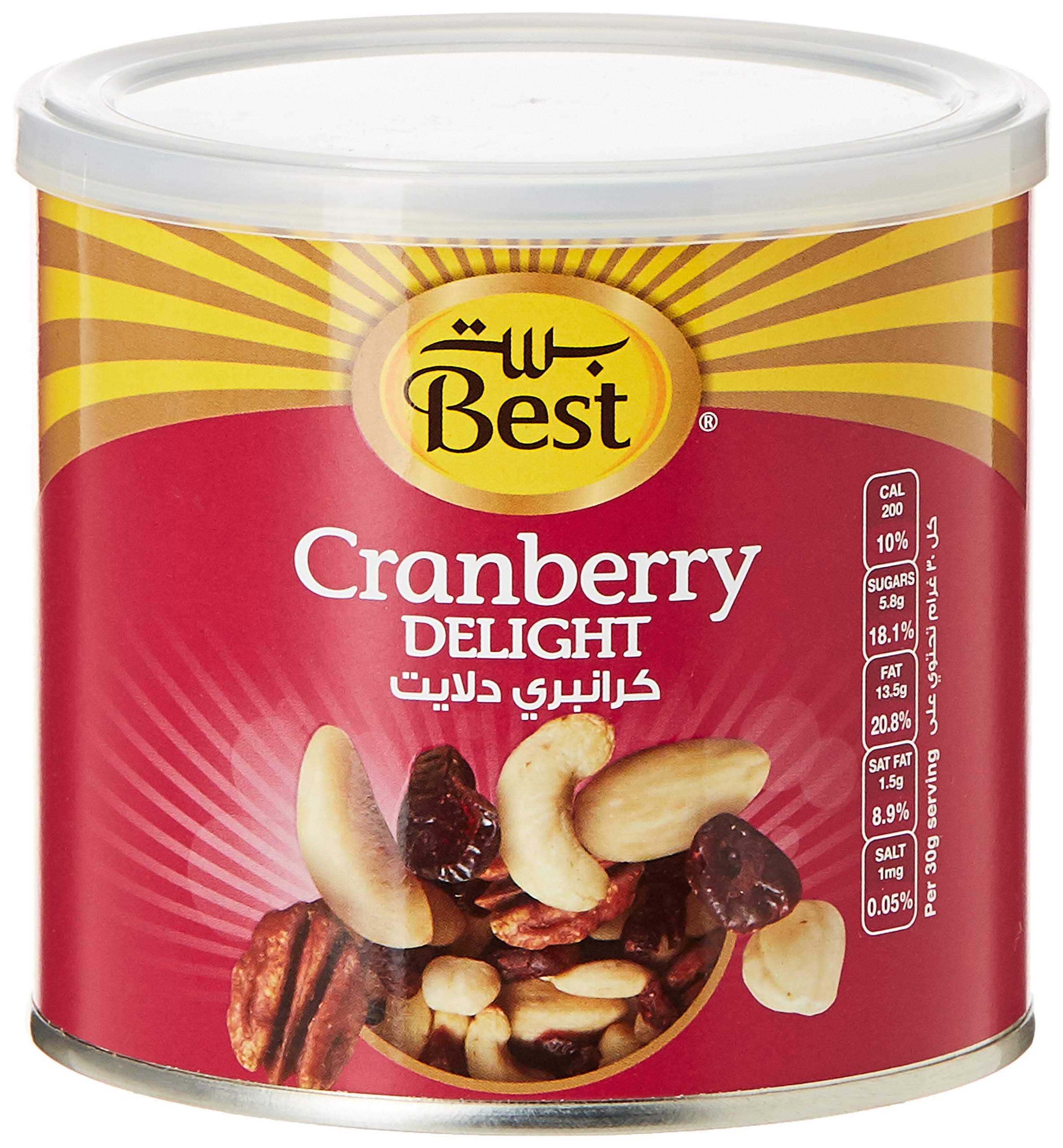 CRANBERRY DELIGHT CAN 250GM