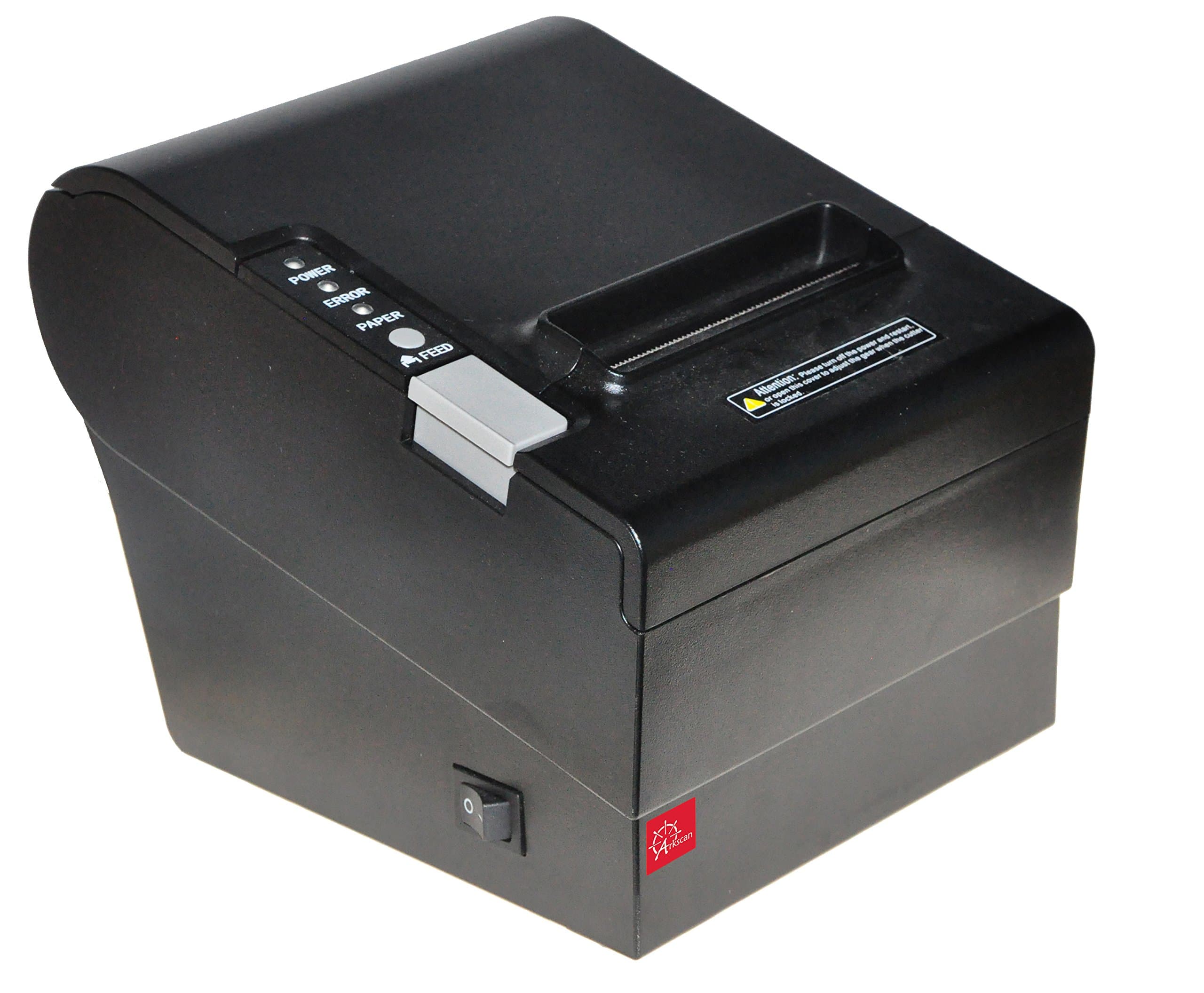 Arkscan AS80USE Thermal Receipt Printer High Speed Auto Cutter 80mm 3-In-1 Ethernet/LAN, USB & Serial Interfaces for POS Systems