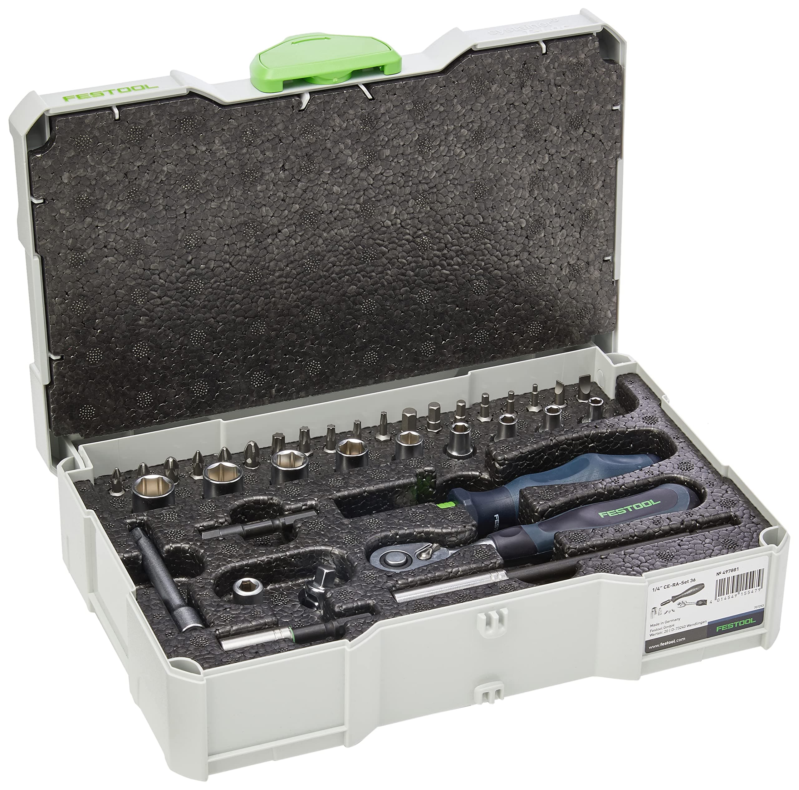 Festool 497881 Ratchet Set, 36 Pieces