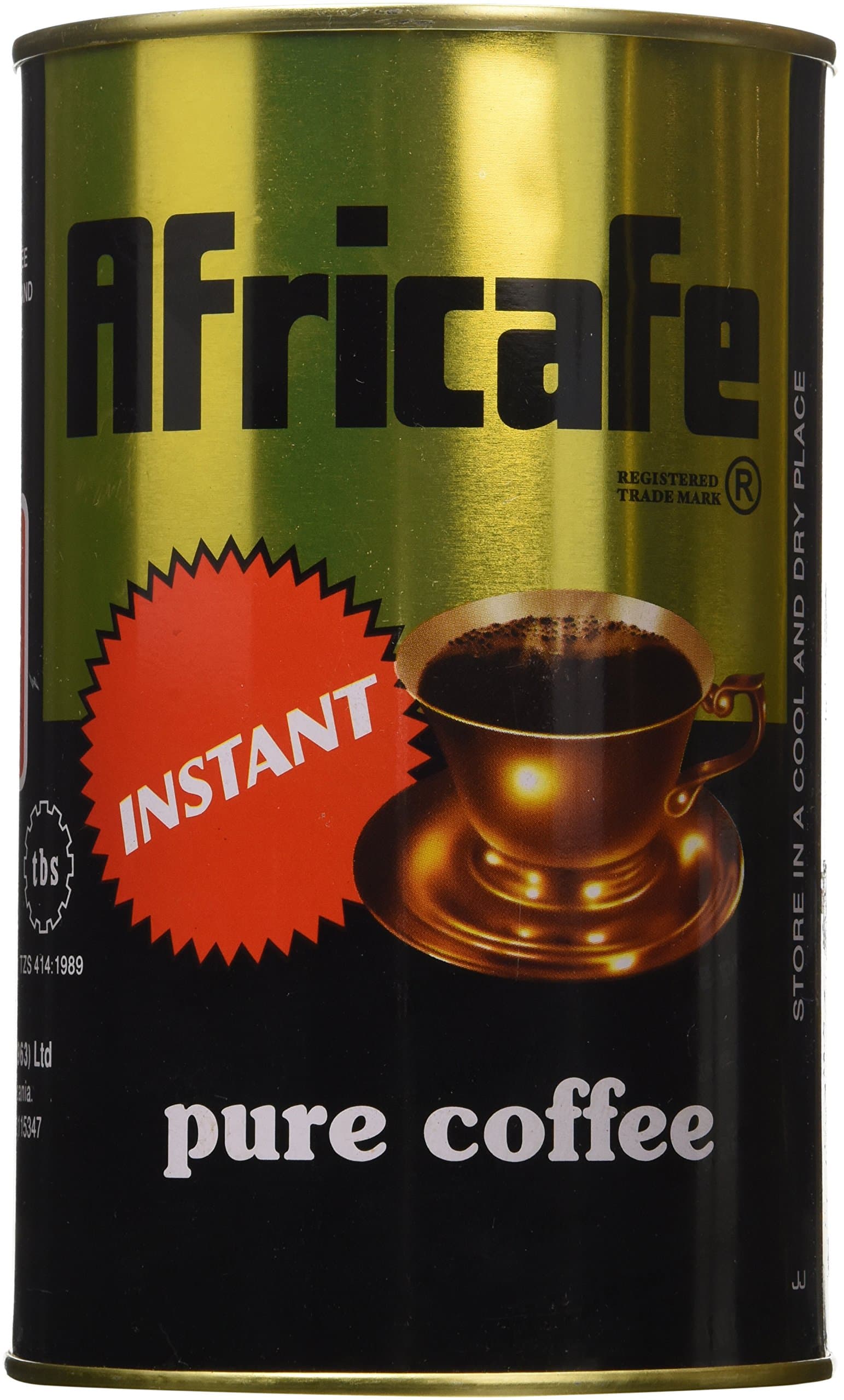 Africafe Pure Instant Coffee 250 Grams