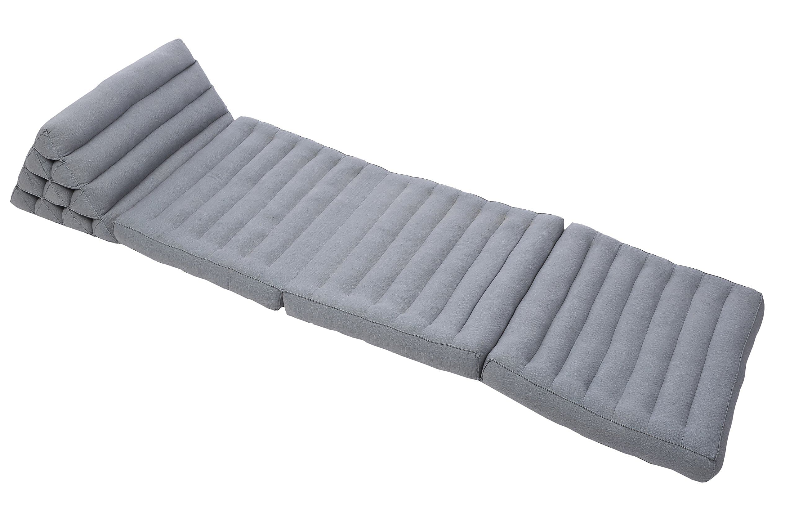 Handelsturm 3-fold Triangle Mat, Kapok Filling, (grey)