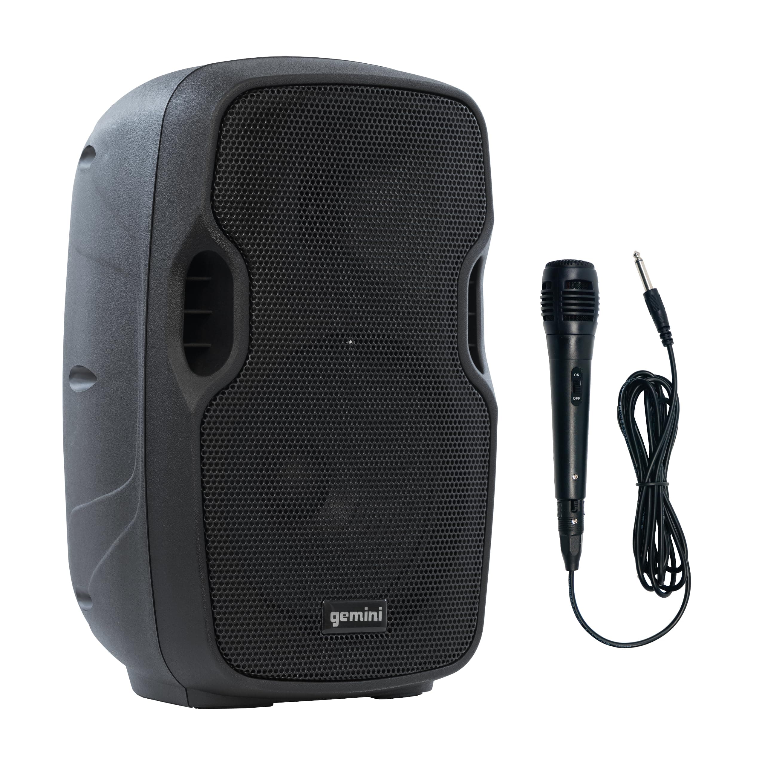 Gemini 8” Wireless Battery-Powered Bluetooth PA Speaker with Mic/Guitar Inputs, Echo, USB/SD/FM – Portable Pro Audio for Performers, Karaoke & Outdoor Events (AS-08TOGO)