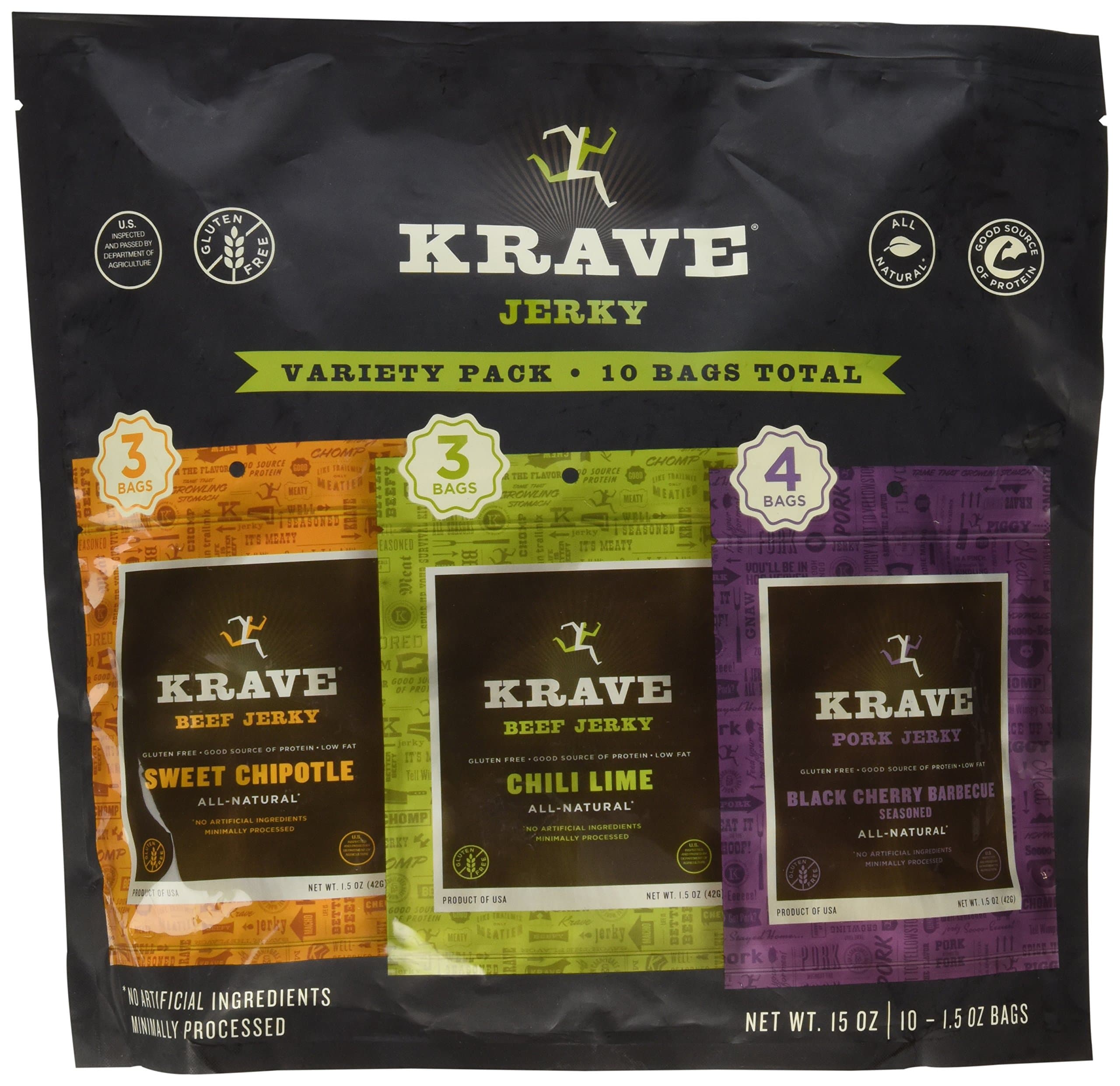 Krave Jerky Variety Pack, 15 oz.