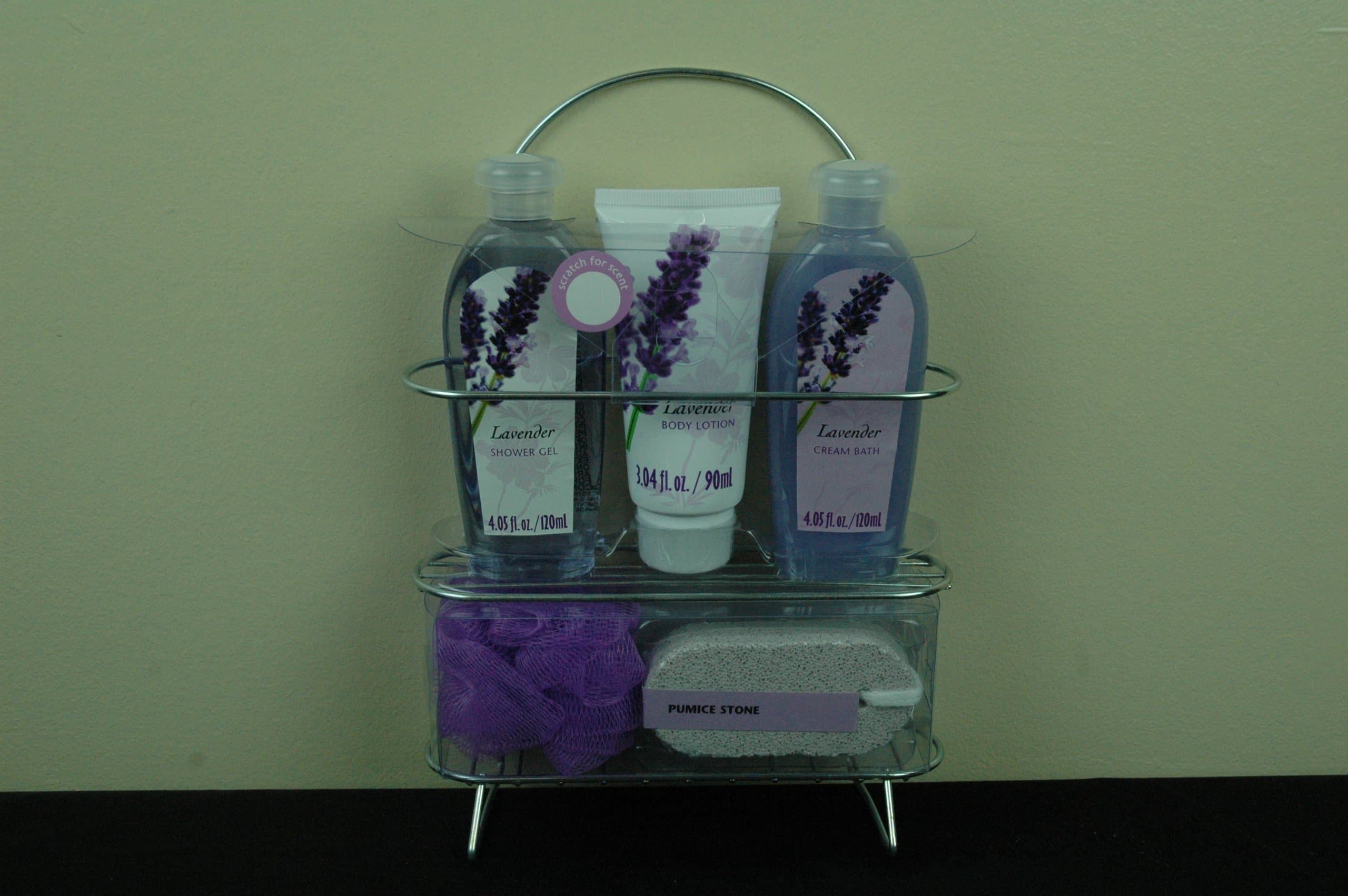 Lavender Bath Set In Tote Bag