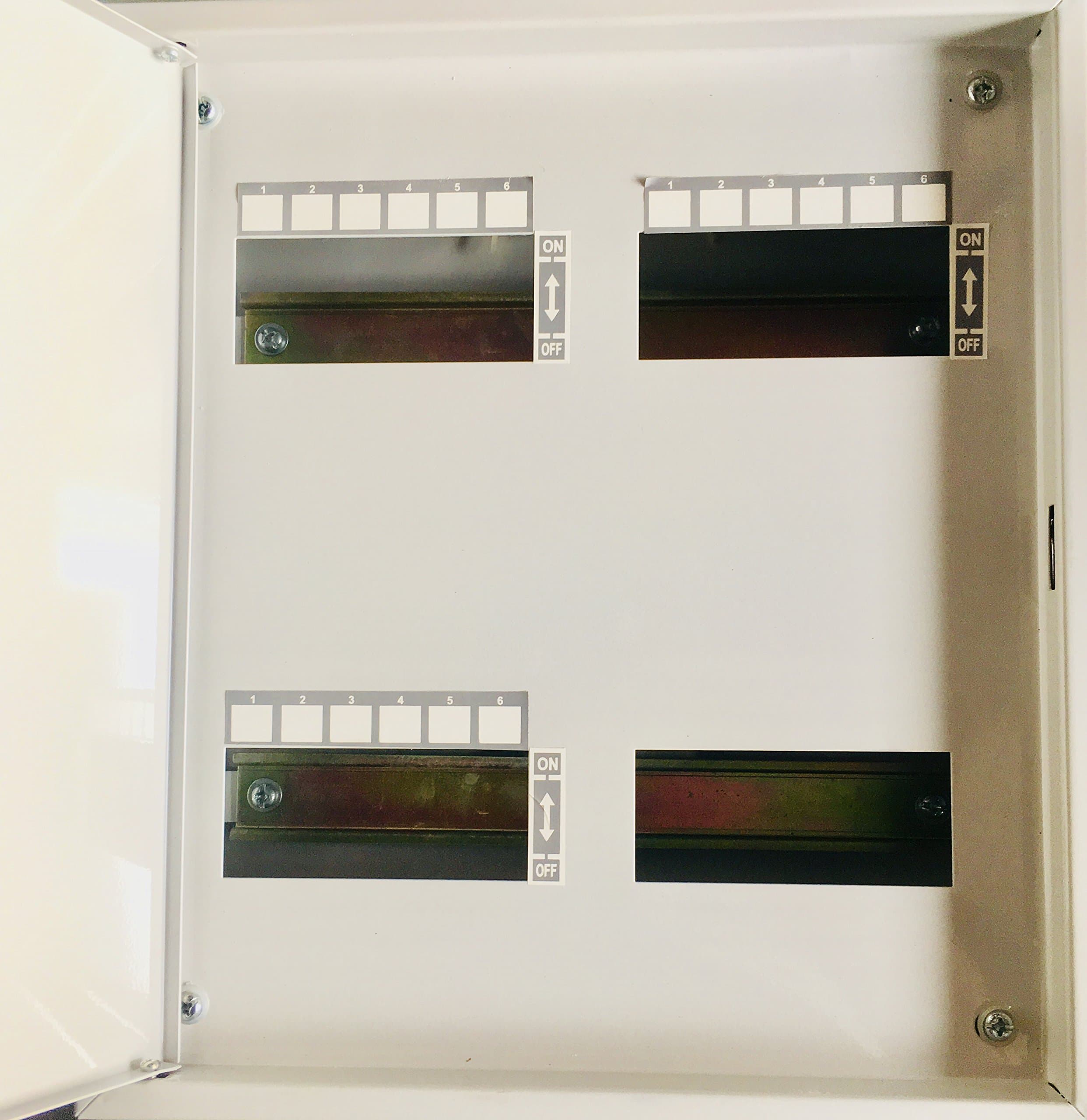 Billtech 6 Way TPN Double Door MCB Distribution Board (White)