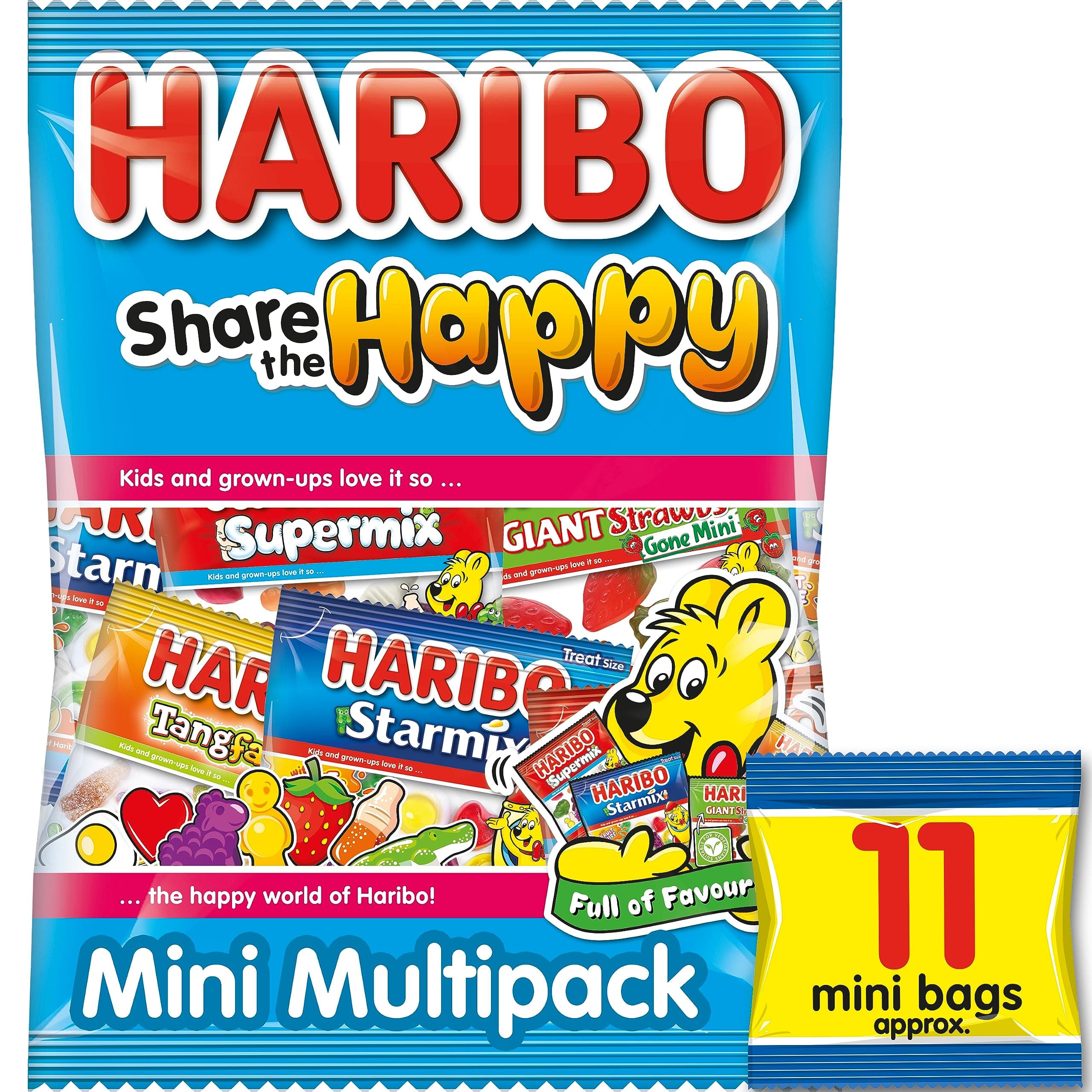 HARIBO Share The Happy Multipack Sweets Bag Black