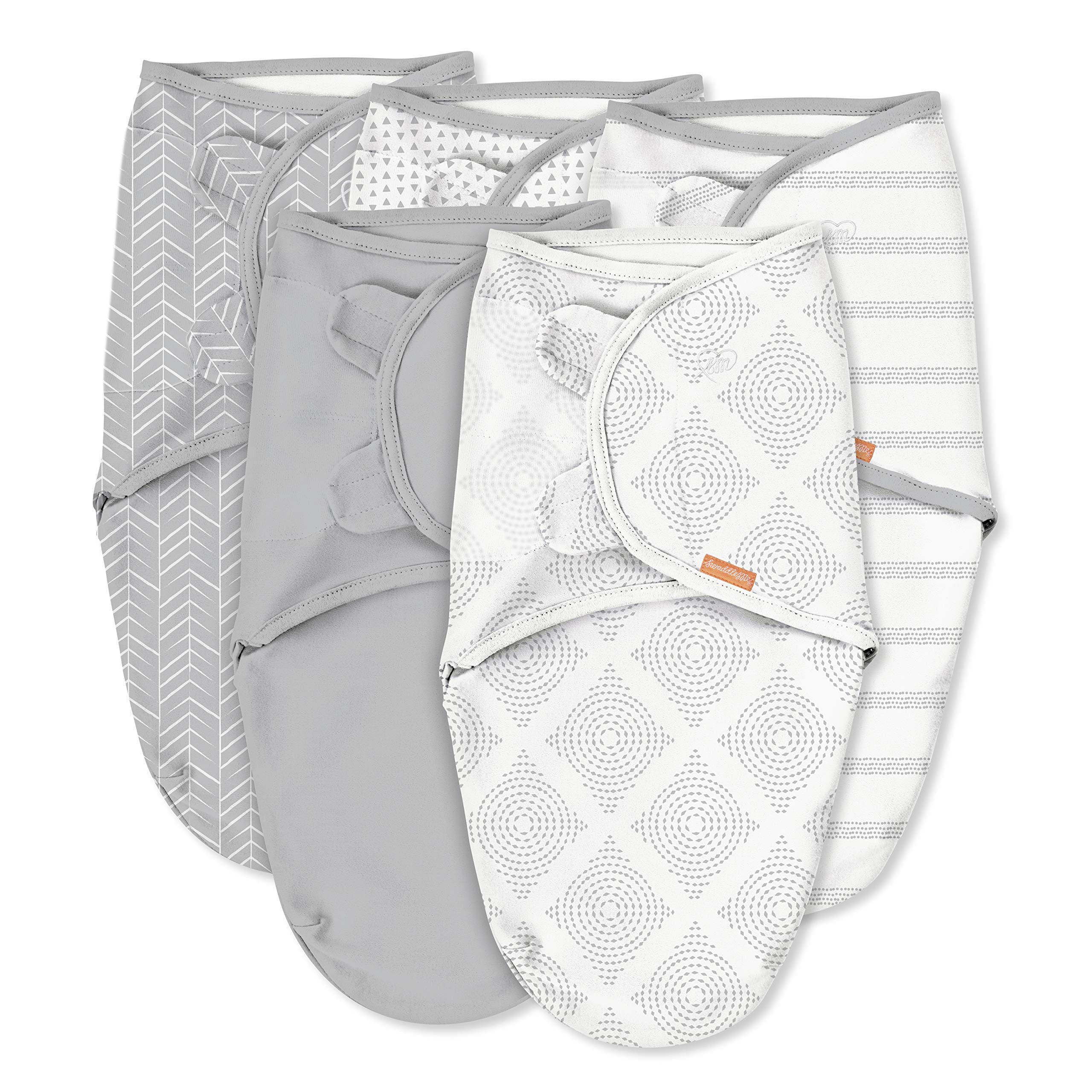Original Swaddle 5-PK, Grays for Days, Small