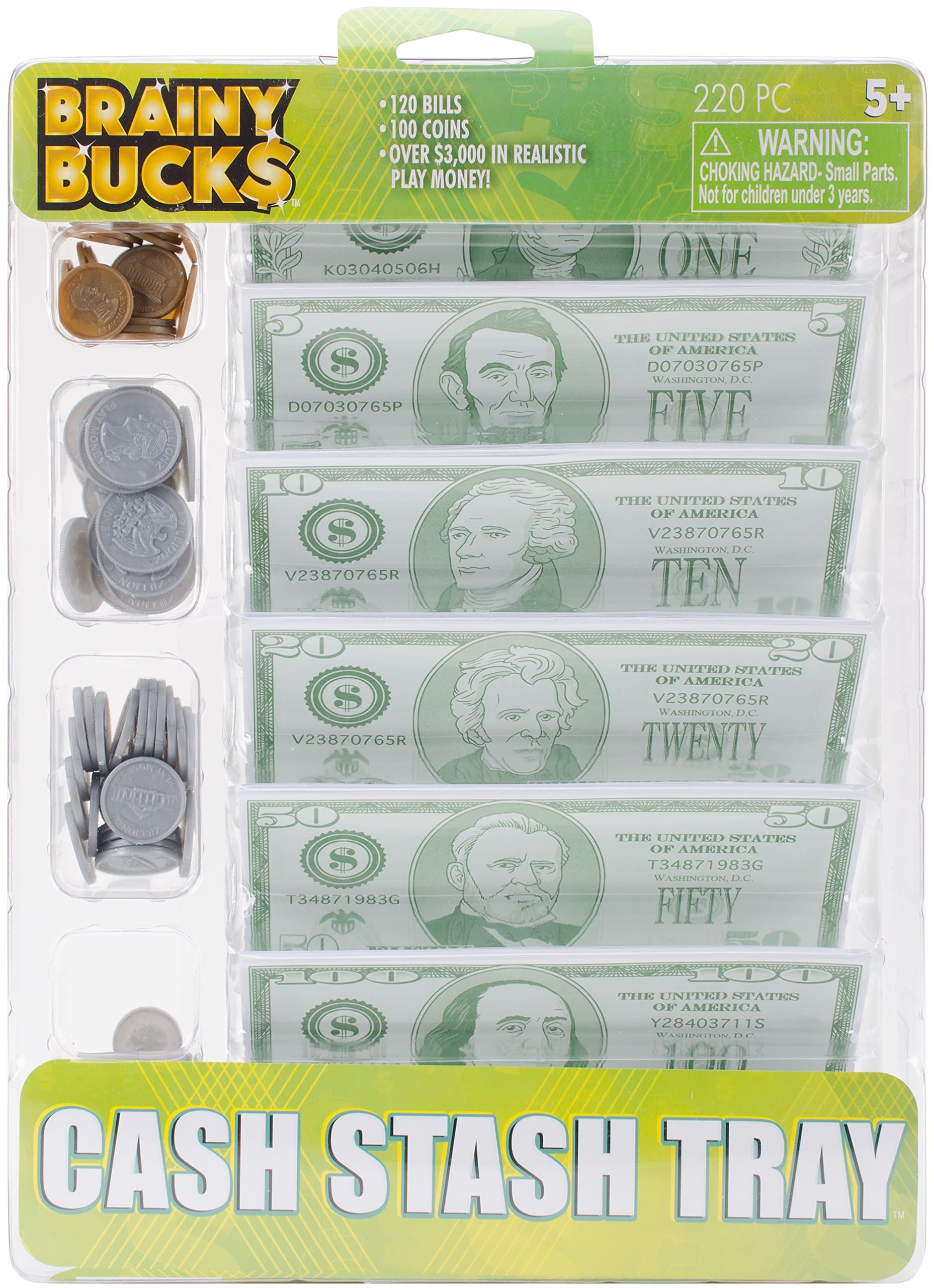 Brainy Bucks Cash Stash Tray