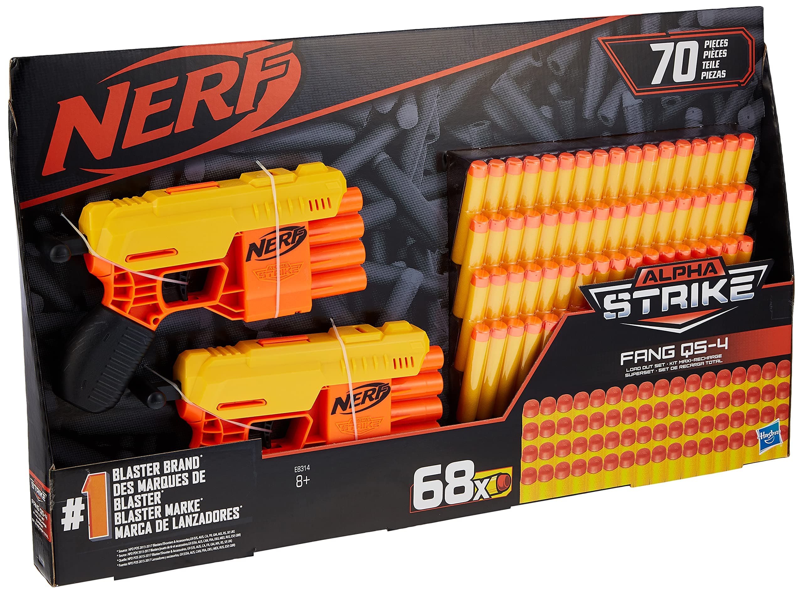 Hasbro HASE8314-Nerf Alpha Strike with 48 Refills - Scale:
