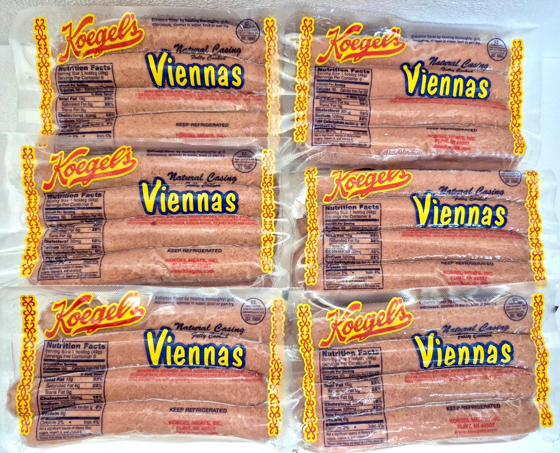 Koegel Viennas 6 Packs (48pcs)