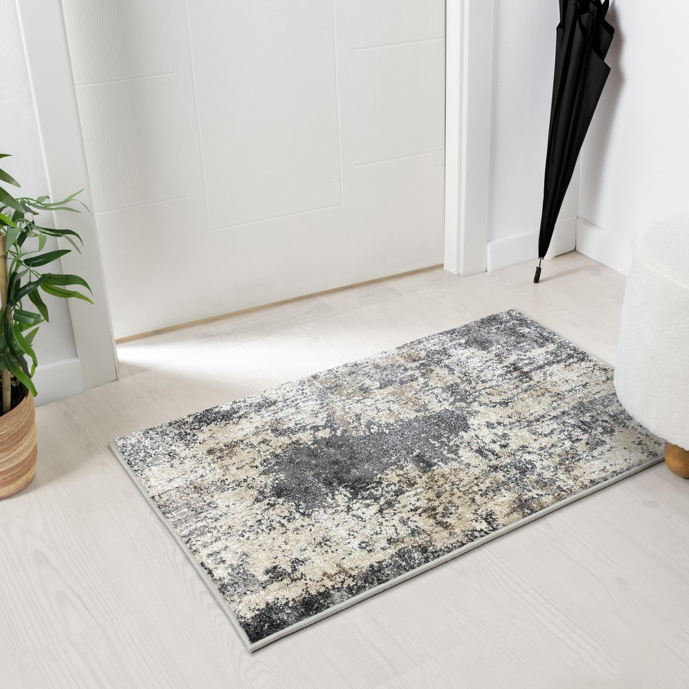 Artistic Area Rug, Gray-Gray 2x3