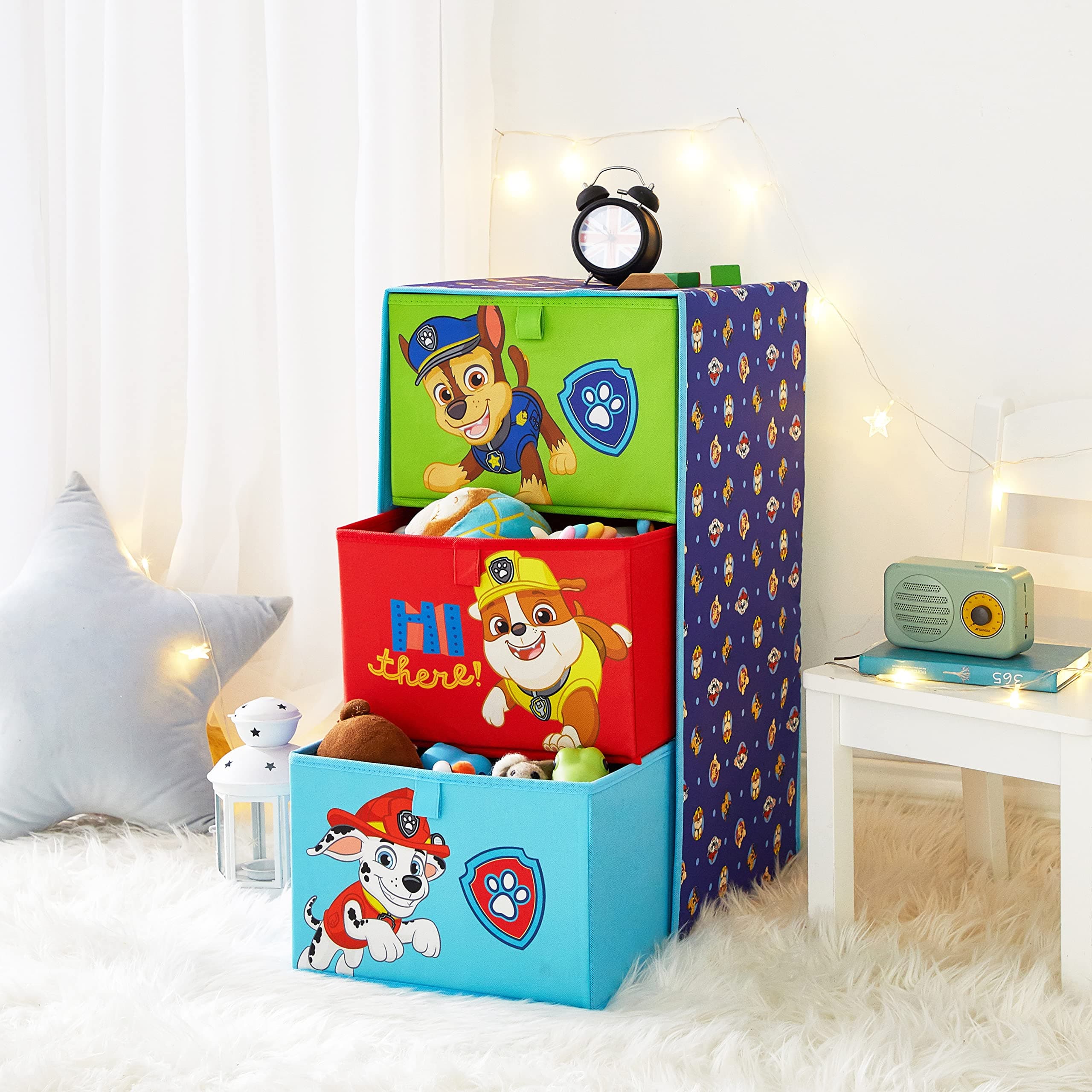 Paw Patrol 3 Drawer Soft Storage Unit with Poly Canvas Frame