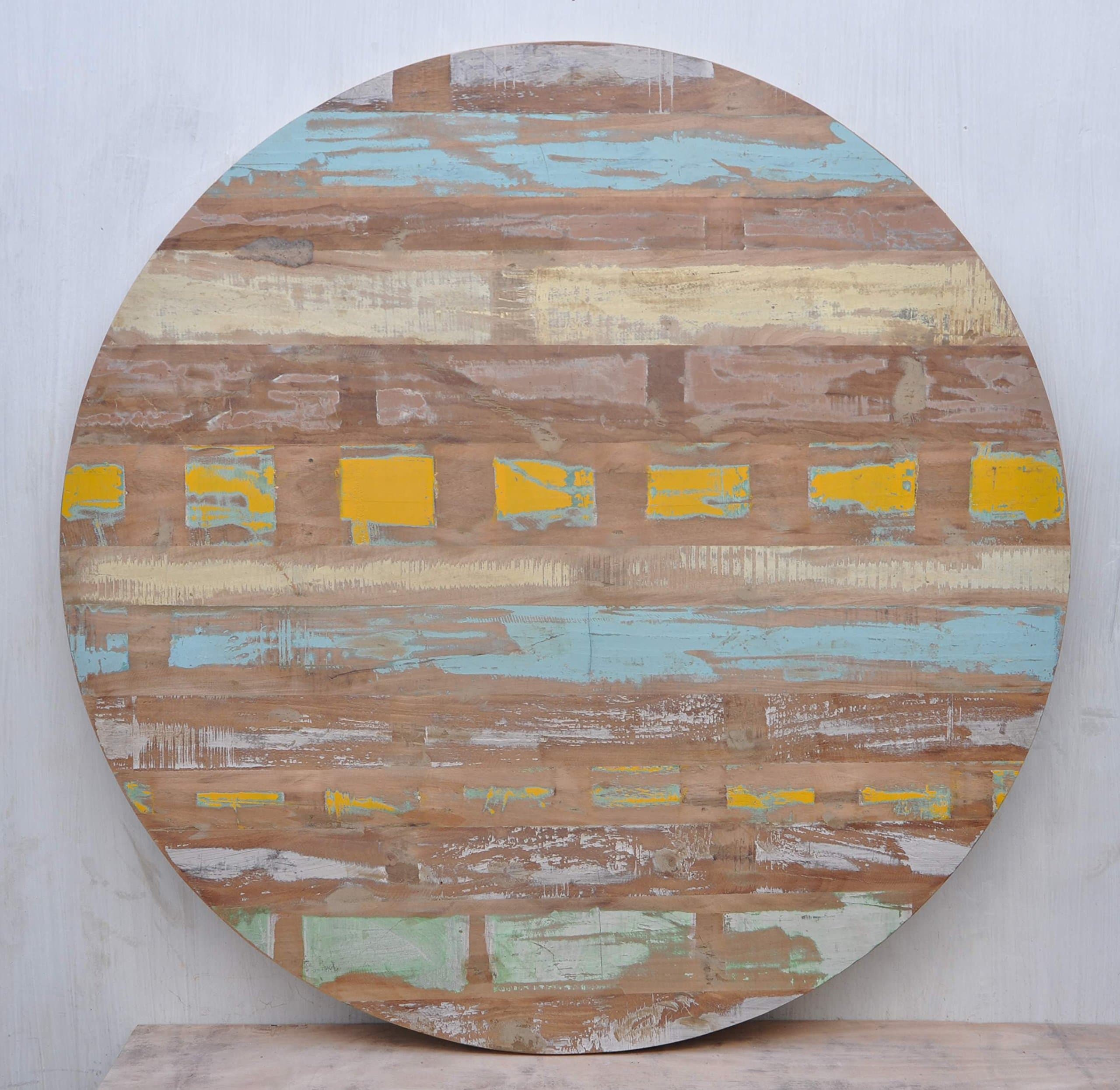 Reclaimed Wood Round Table Top.