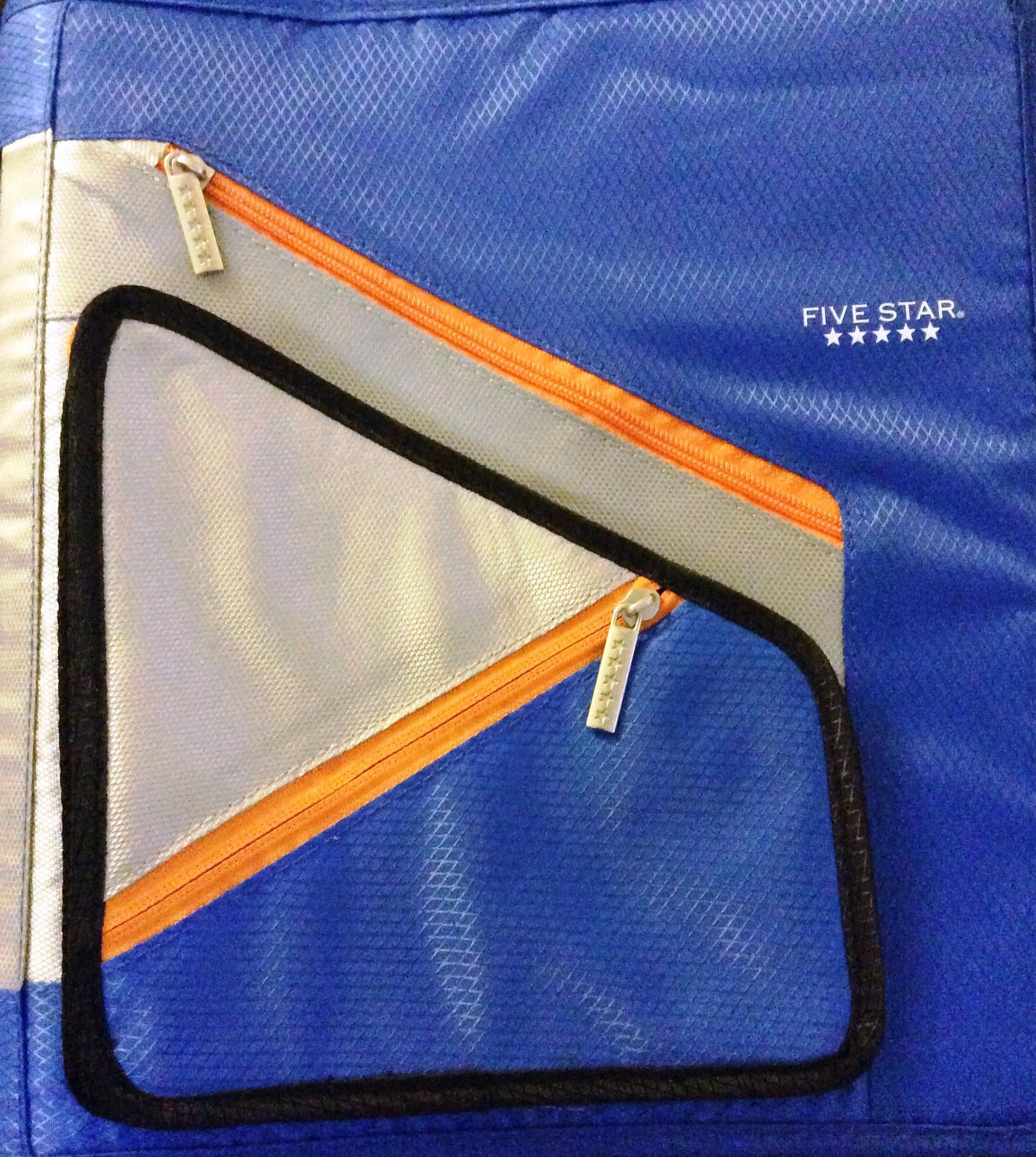 Five Star Mead 1.5 Inch Multi-Pocket 300 Sheet Capacity Zipper Binder - Built Strong to Last Long (Blue)