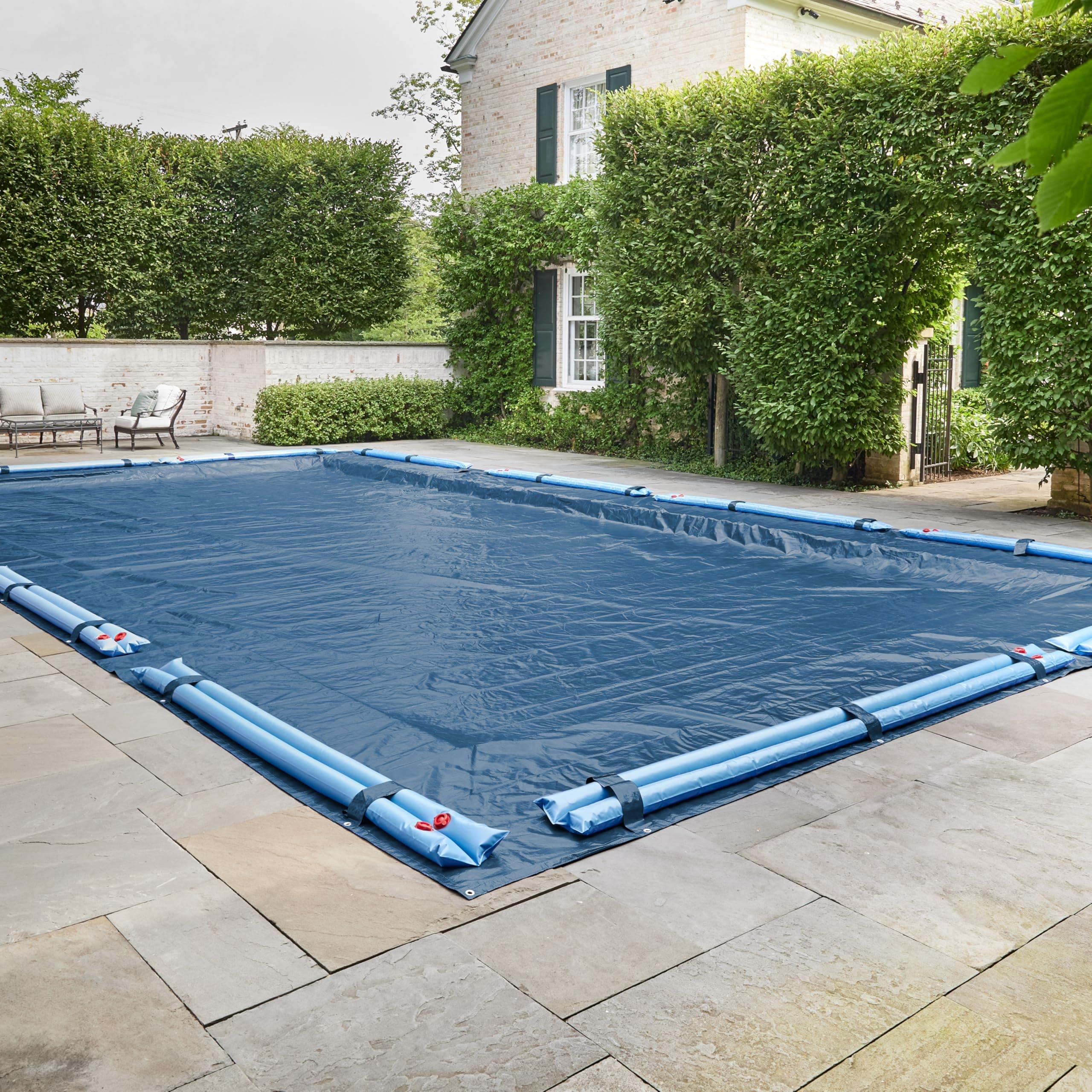 Doheny’s Commercial-Grade Solid 10 Year Winter Pool Cover for Inground Pools – 20' x 40' – Includes Heavy-Duty Water Bag Loops Every 4 Ft to Prevent Water Bag Roll Away