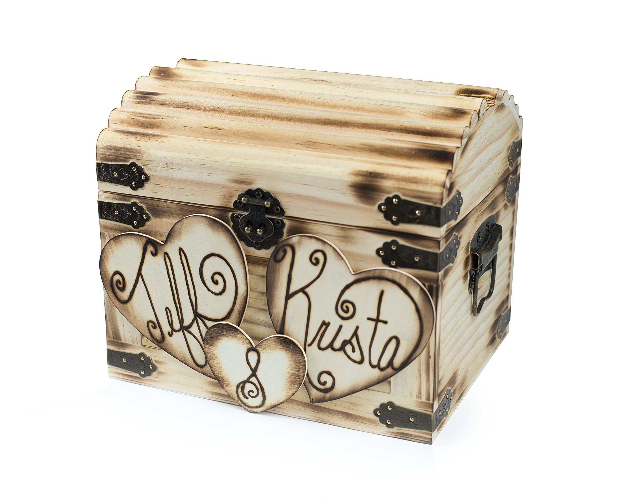 Large Shabby Chic and Rustic Wooden Card Box - Rustic Wedding Decor - Wedding Card Box - Rustic Wedding Card Box - Program Box