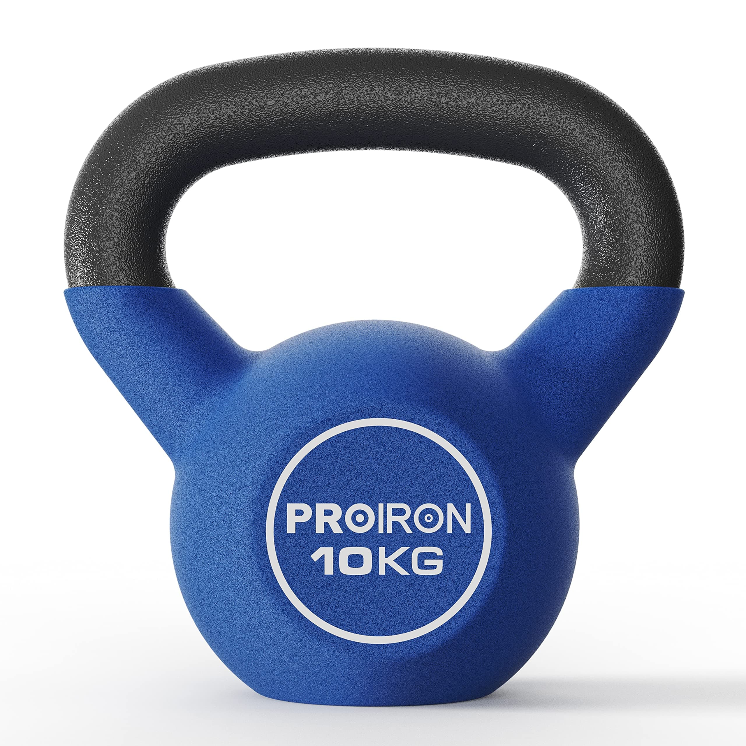 PROIRON Kettlebell 10kg Solid Cast Iron Kettlebell Perfect for Gym or Home Use 3 Years Warranty