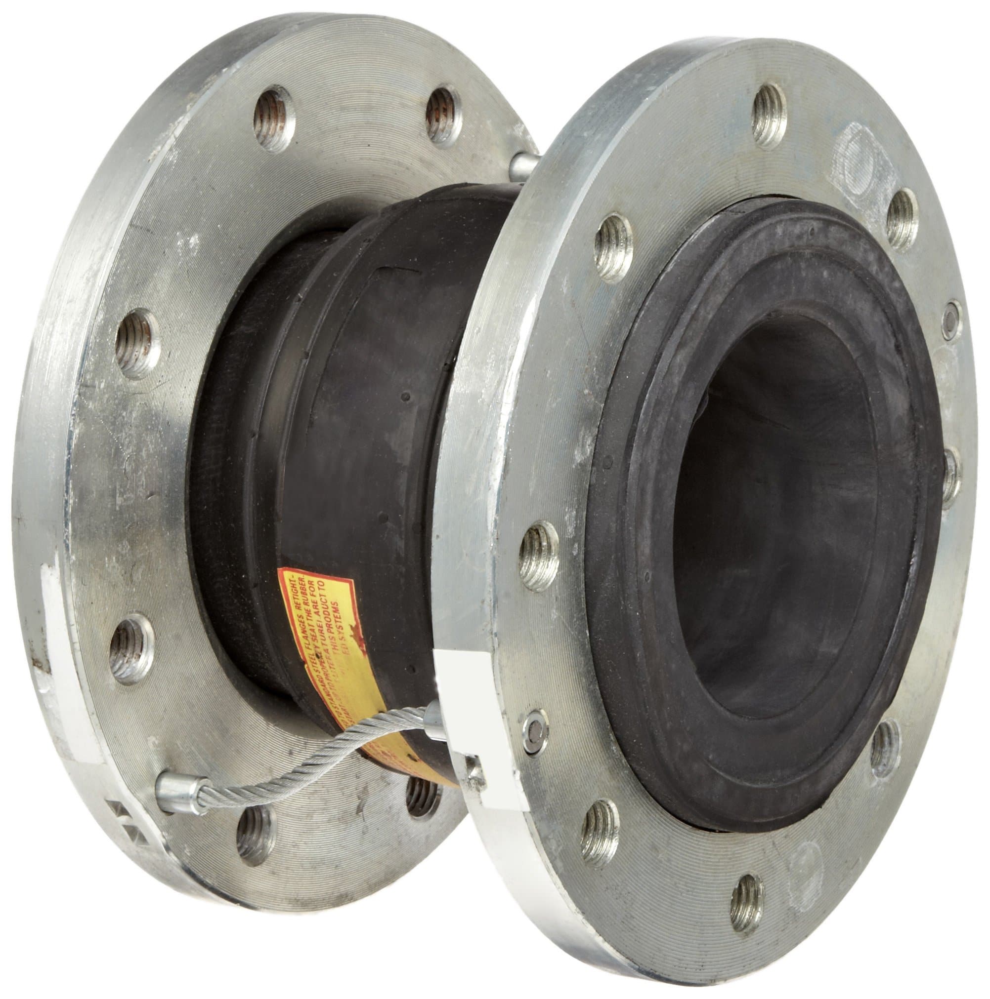 Flexicraft Ultrasphere Rubber Expansion Joint with Cable, 4" ID x 6" Length