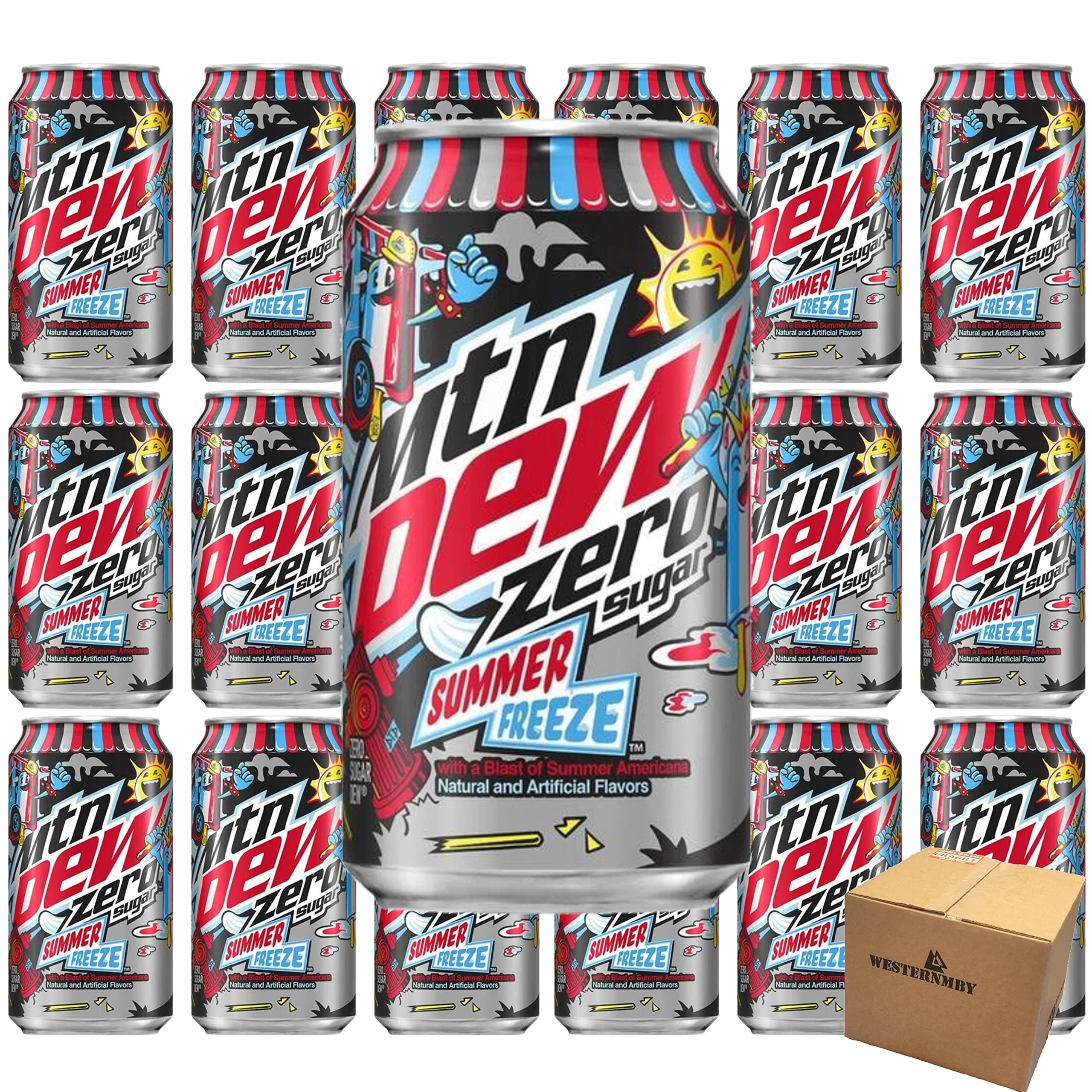 18 Cans Mountain Dew (Zero Summer Freeze)