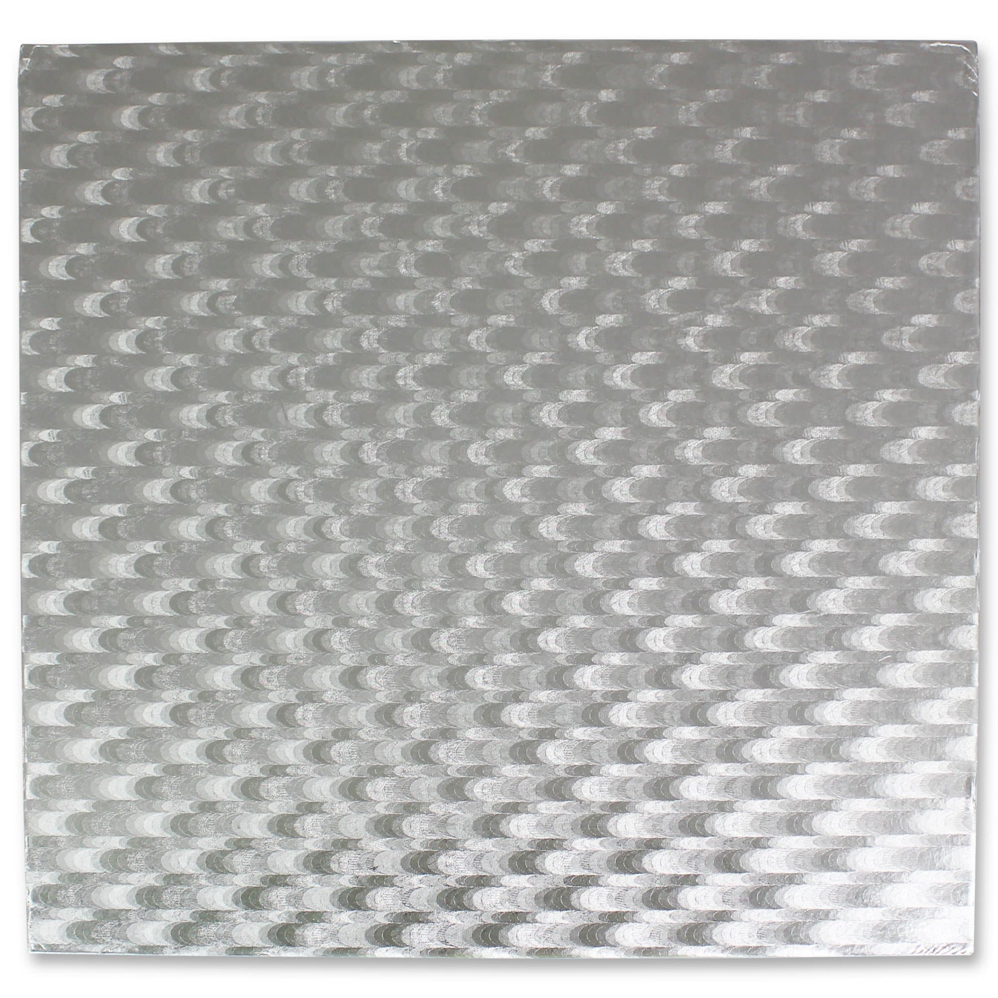 PME Square Cake Board 0.4 in Thick, 18-Inch, Silver