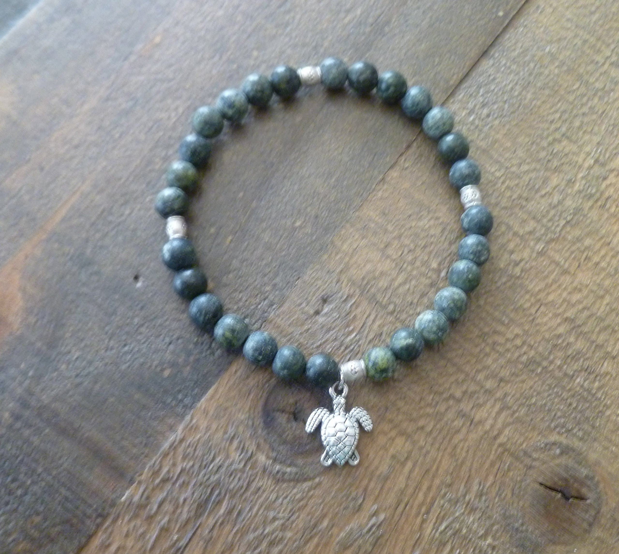 Turtle fertility charm quartz bracelet